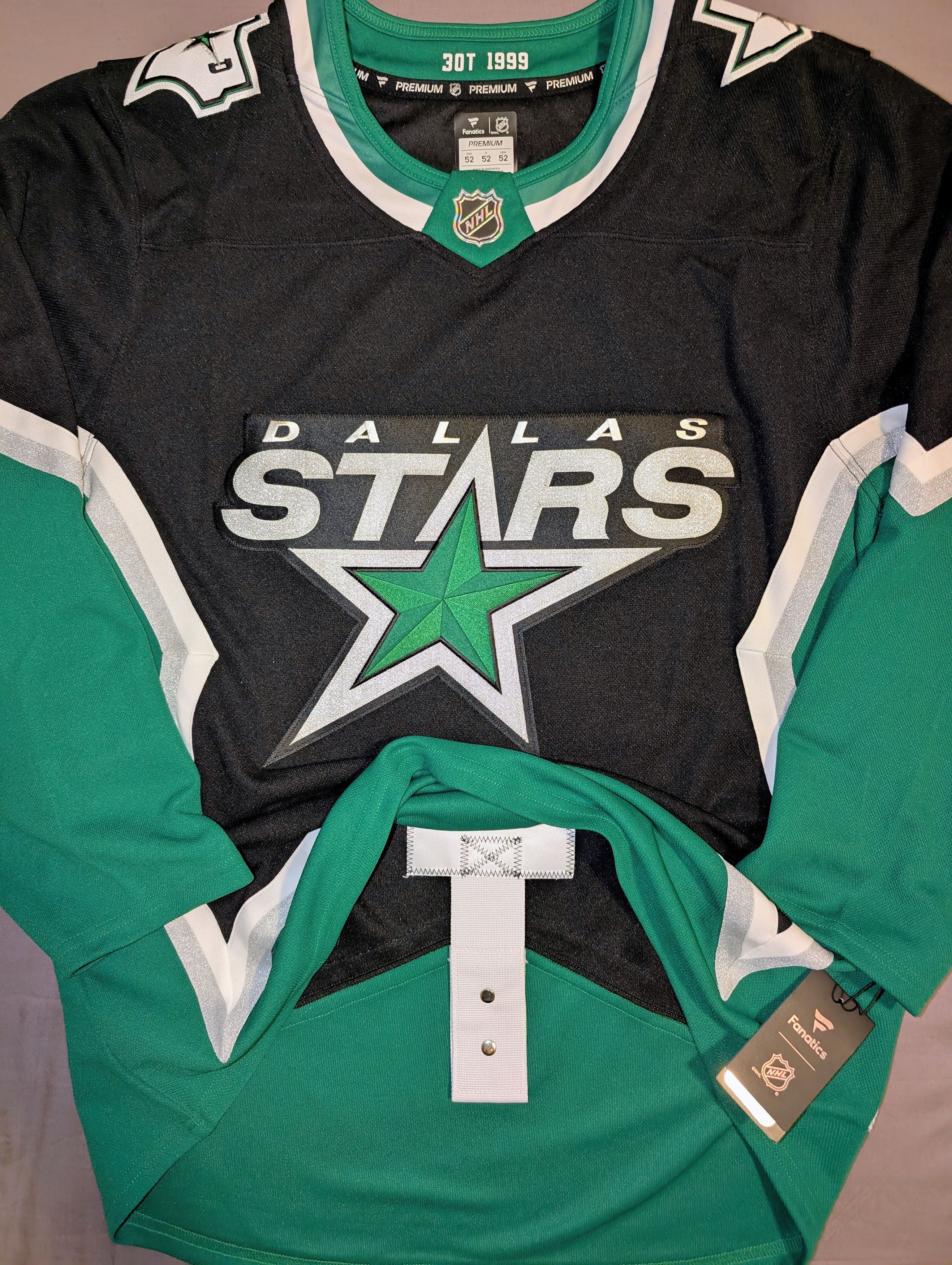 NHL Dallas Stars 99 alternate jersey Fanatics Premium sz52 Size US L / EU 52-54 / 3 - 4 Thumbnail