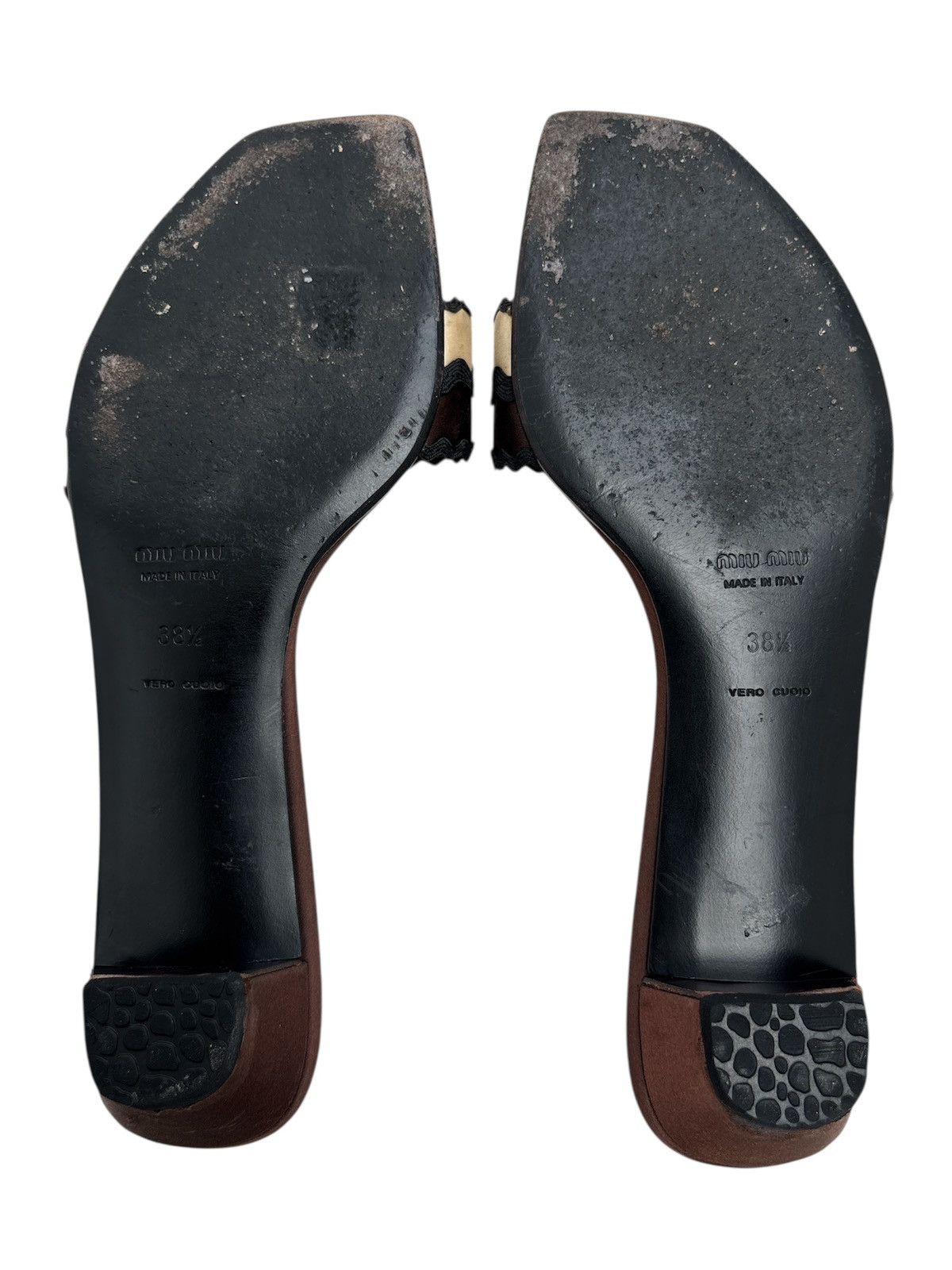 Miu Miu 1990s Satin Squiggle Slides Size US 8.5 / IT 38.5 - 3 Thumbnail