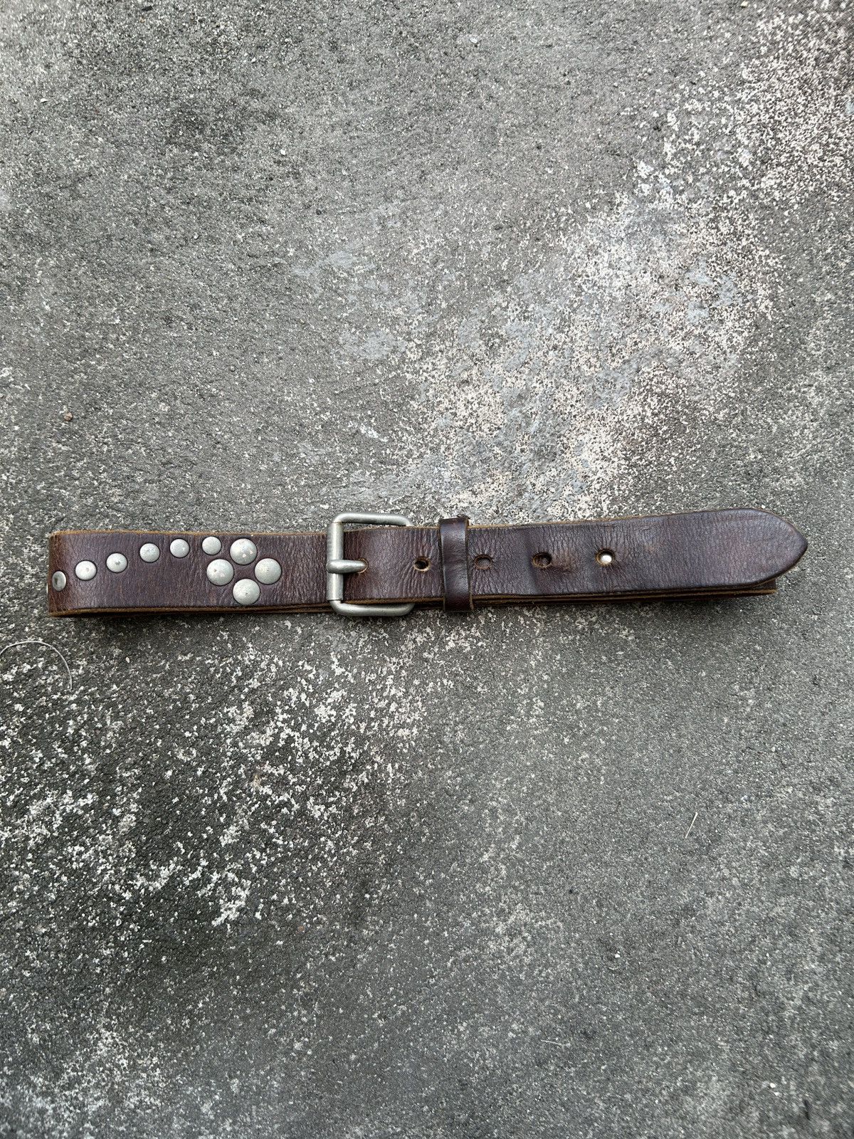 Vintage Vintage studded leather belt (Kapital Style) Size ONE SIZE - 3 Thumbnail