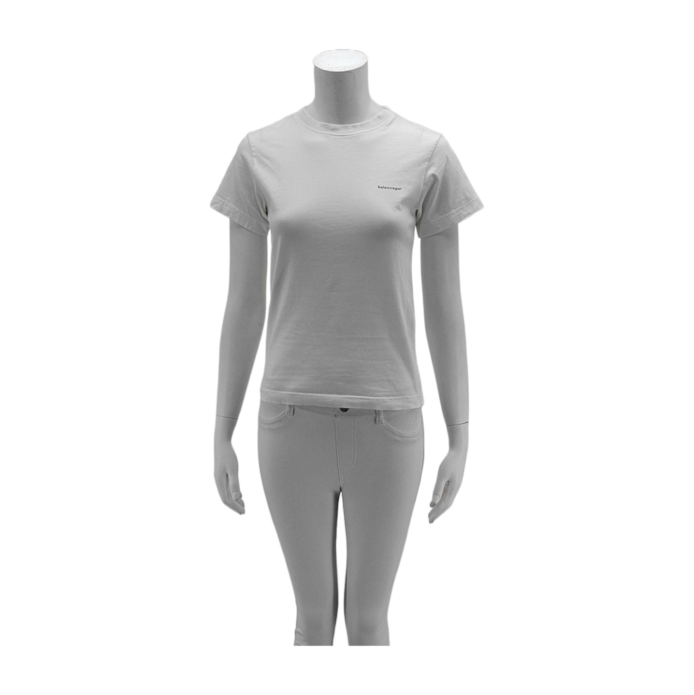 Balenciaga Balenciaga Logo Cotton T-Shirt Size XS Size XS / US 0-2 / IT 36-38 - 1 Thumbnail