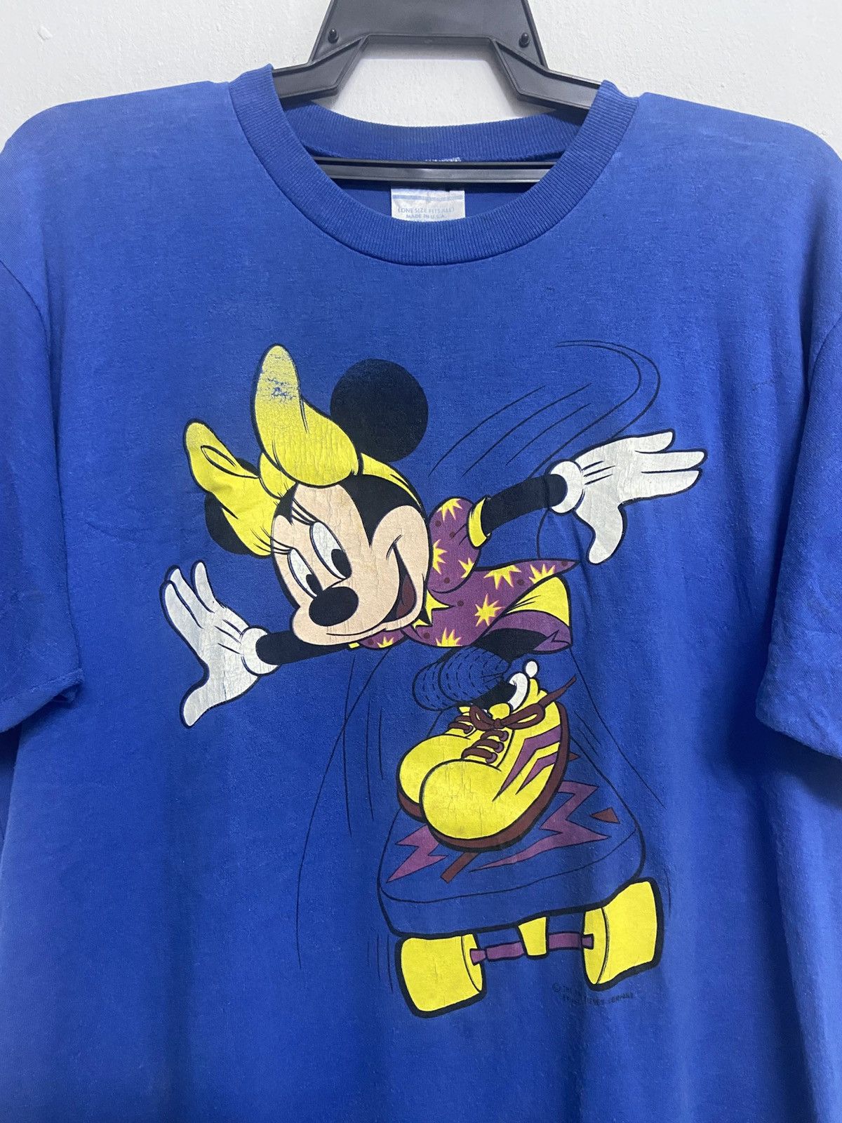 Vintage 80s Mickey Mouse Walt Disney Cartoon Tee Size US L / EU 52-54 / 3 - 2 Thumbnail