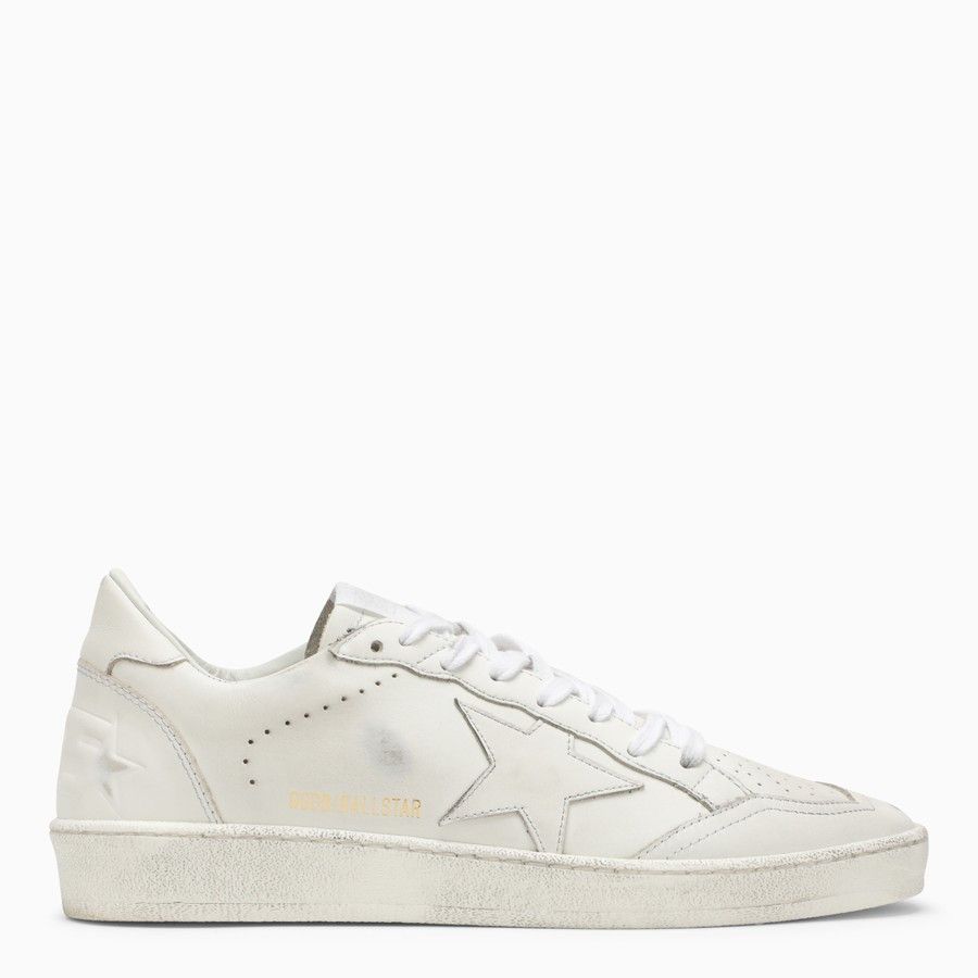 image of Golden Goose O1D2Blof0224 Low Ballstar Sneakers In White, Women's (Size 8)
