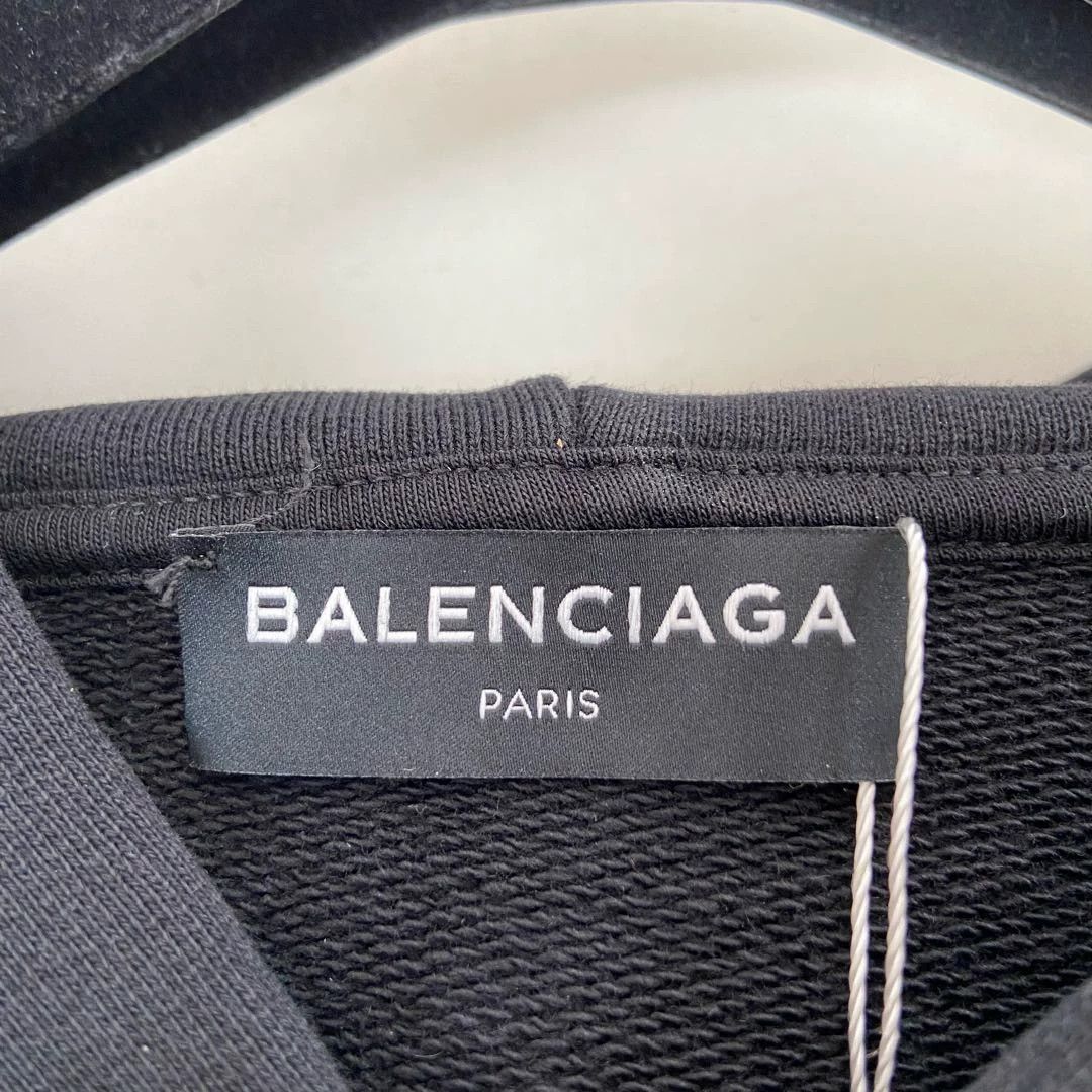 Balenciaga Balenciaga black letter logo hoodie XS Size US XS / EU 42 / 0 - 5 Thumbnail