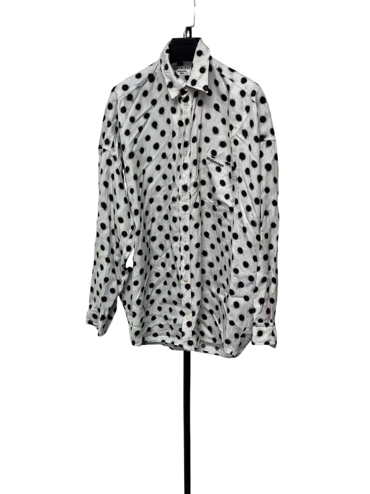 Balenciaga Balenciaga Polka Dot Button Up Shirt FR 36 Size XS / US 0-2 / IT 36-38 - 1 Thumbnail