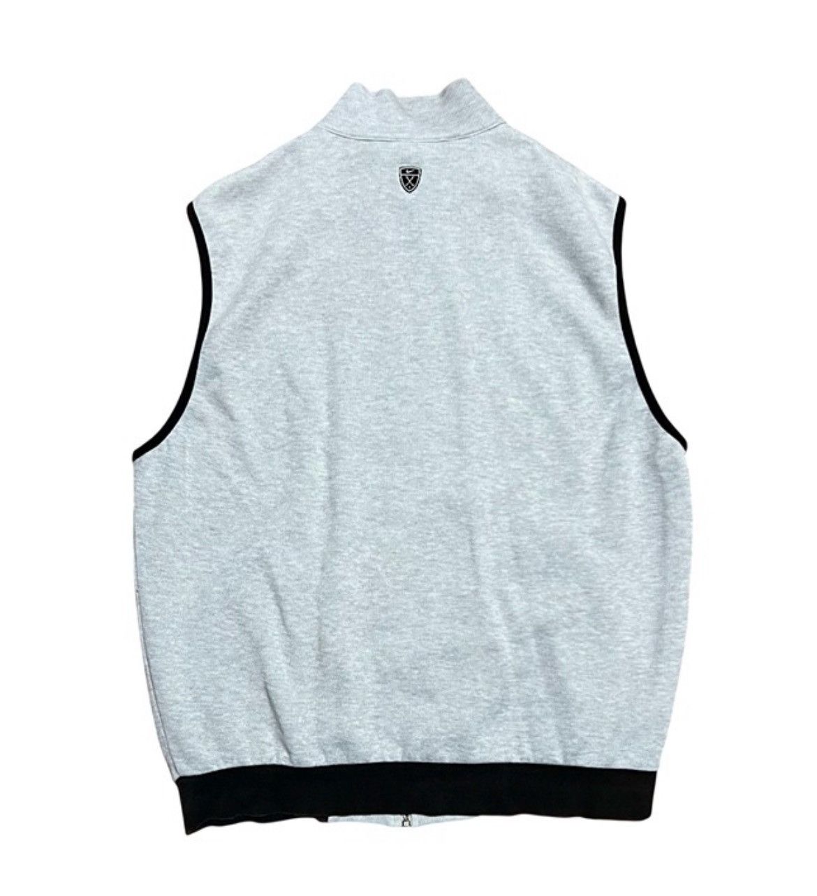 Nike Nike Golf Swoosh Black & Gray Full Zip Sweater Vest Size XL / US 12-14 / IT 48-50 - 4 Thumbnail
