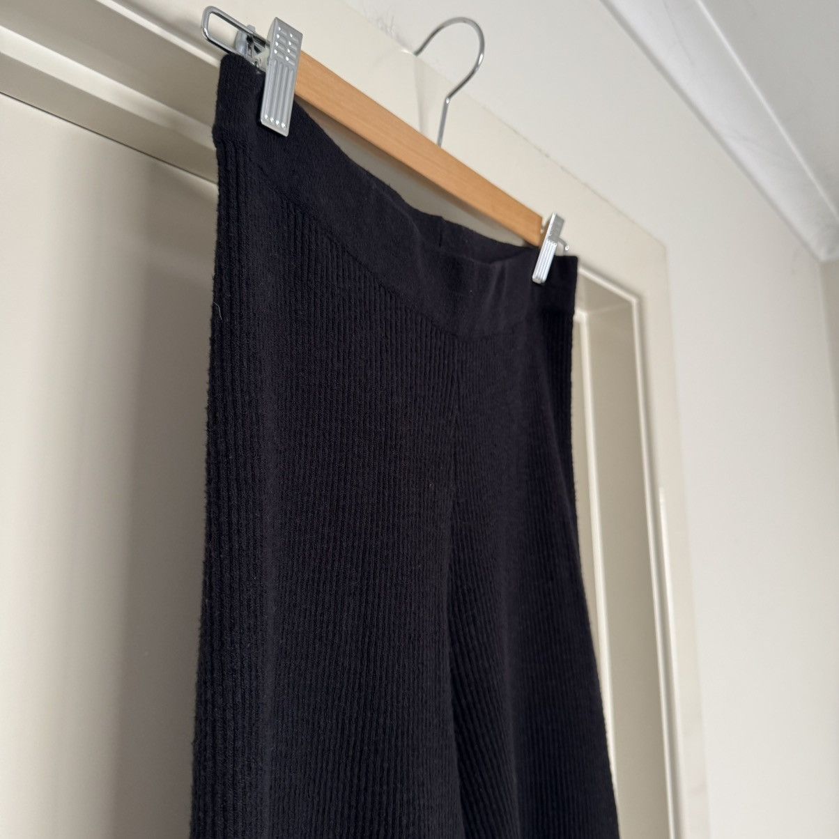 Other Seed Ribbed Cotton Nylon Knit Cropped Pants Size 27" / US 4 / IT 40 - 6 Thumbnail