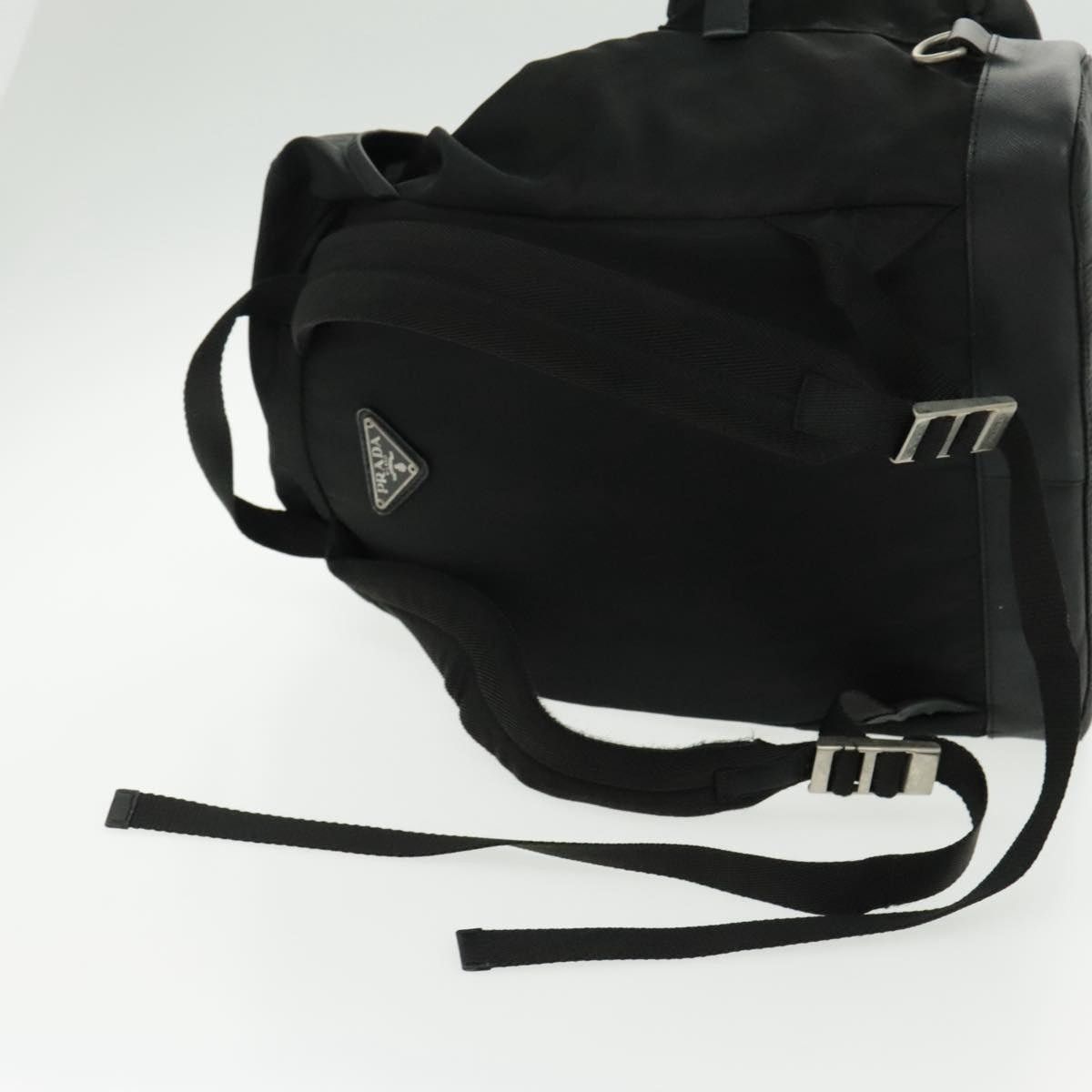 Prada PRADA Backpack Nylon Black Silver Size ONE SIZE - 8 Thumbnail