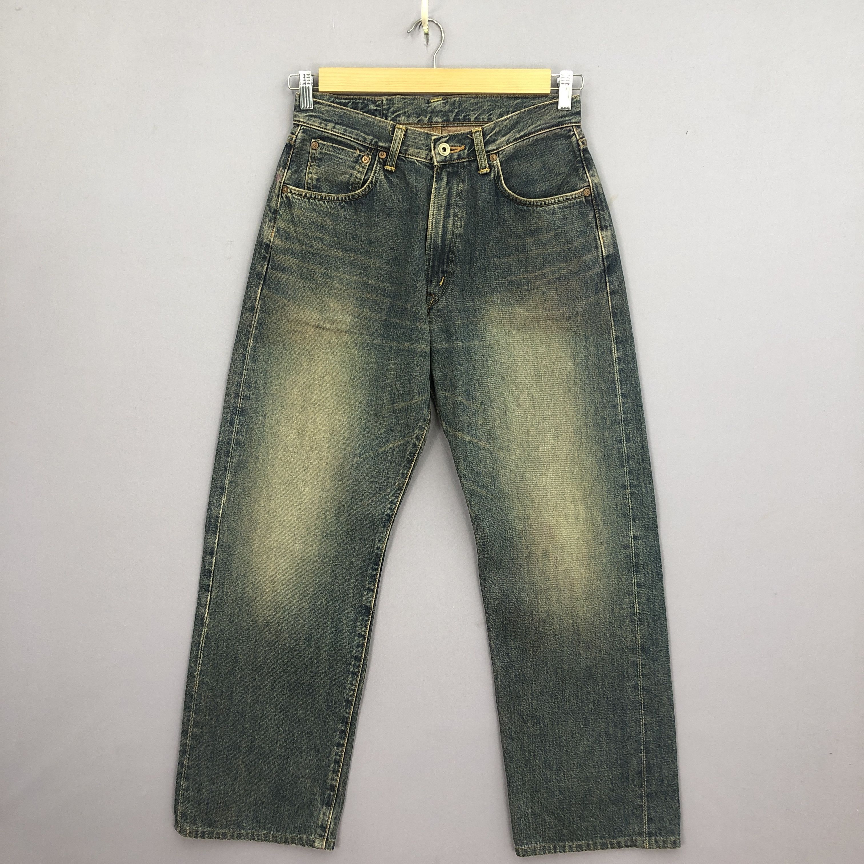 Japanese Brand Vintage 90s Edwin 505 Redline Jeans Mud Wash Selvedge Denim Size 28" / US 6 / IT 42 - 1 Thumbnail