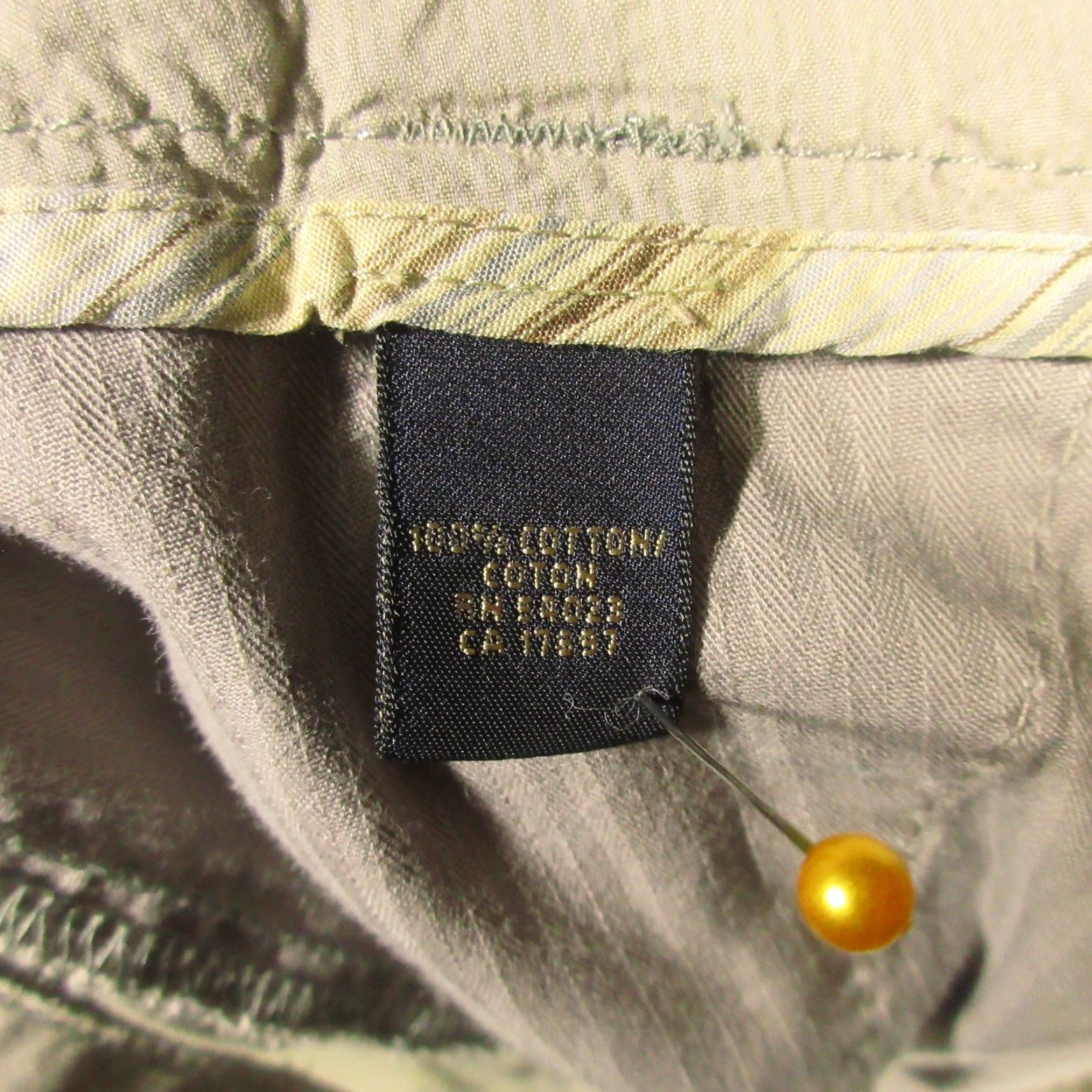 Banana Republic Banana Republic Shorts Men 34 Gray Lightweight Cotton Bermuda Casual Pockets Logo Side Buckle Adjustment Vintage No Mens Size US 34 / EU 50 - 4 Thumbnail