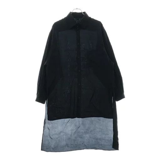 Yohji Yamamoto POUR HOMME 18SS Cupro Staff Shirt HW-B08-212 Size US L / EU 52-54 / 3 - 2 Thumbnail