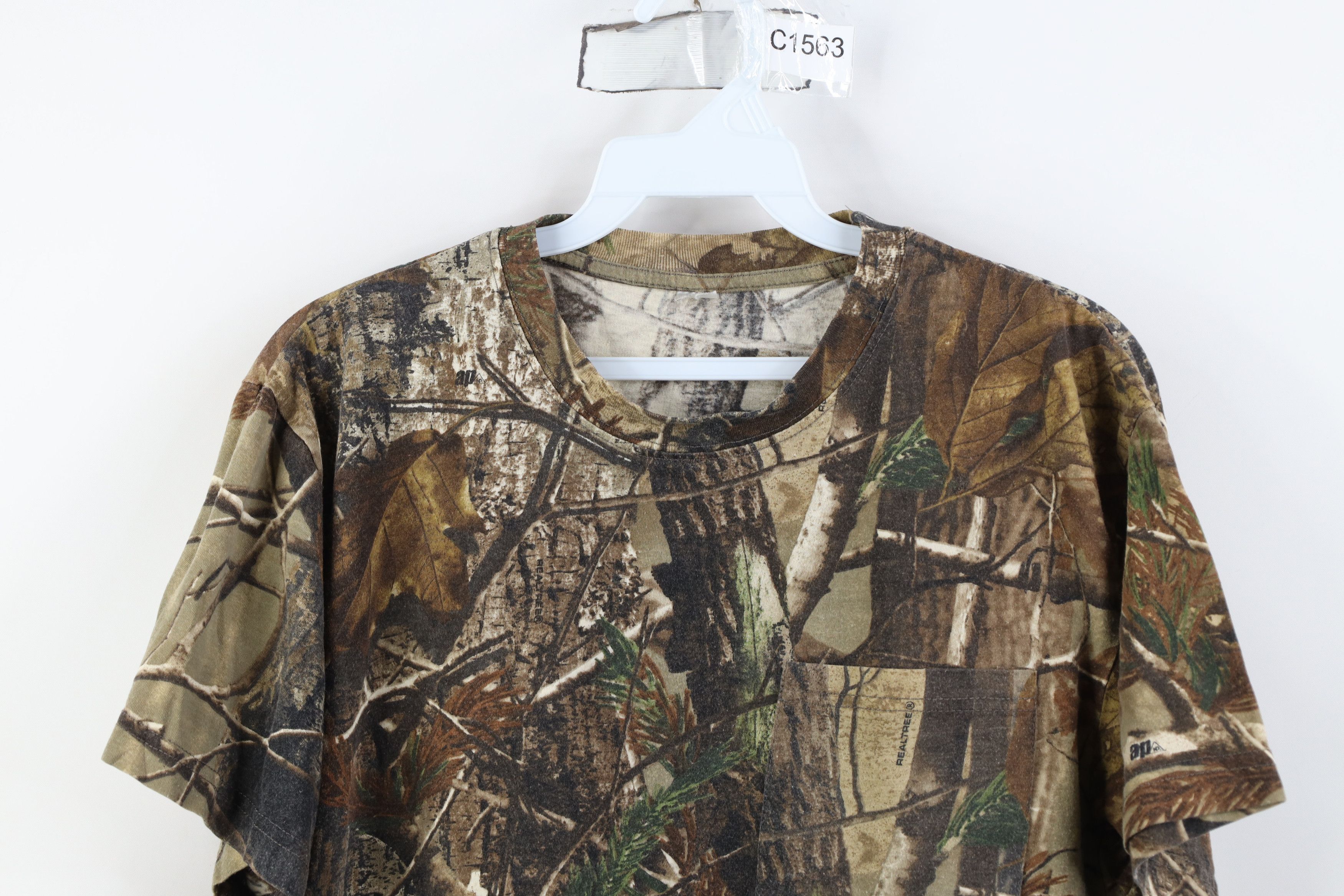 Vintage Vintage 90s Y2K Streetwear Camouflage Pocket T-Shirt Size US M / EU 48-50 / 2 - 2 Thumbnail