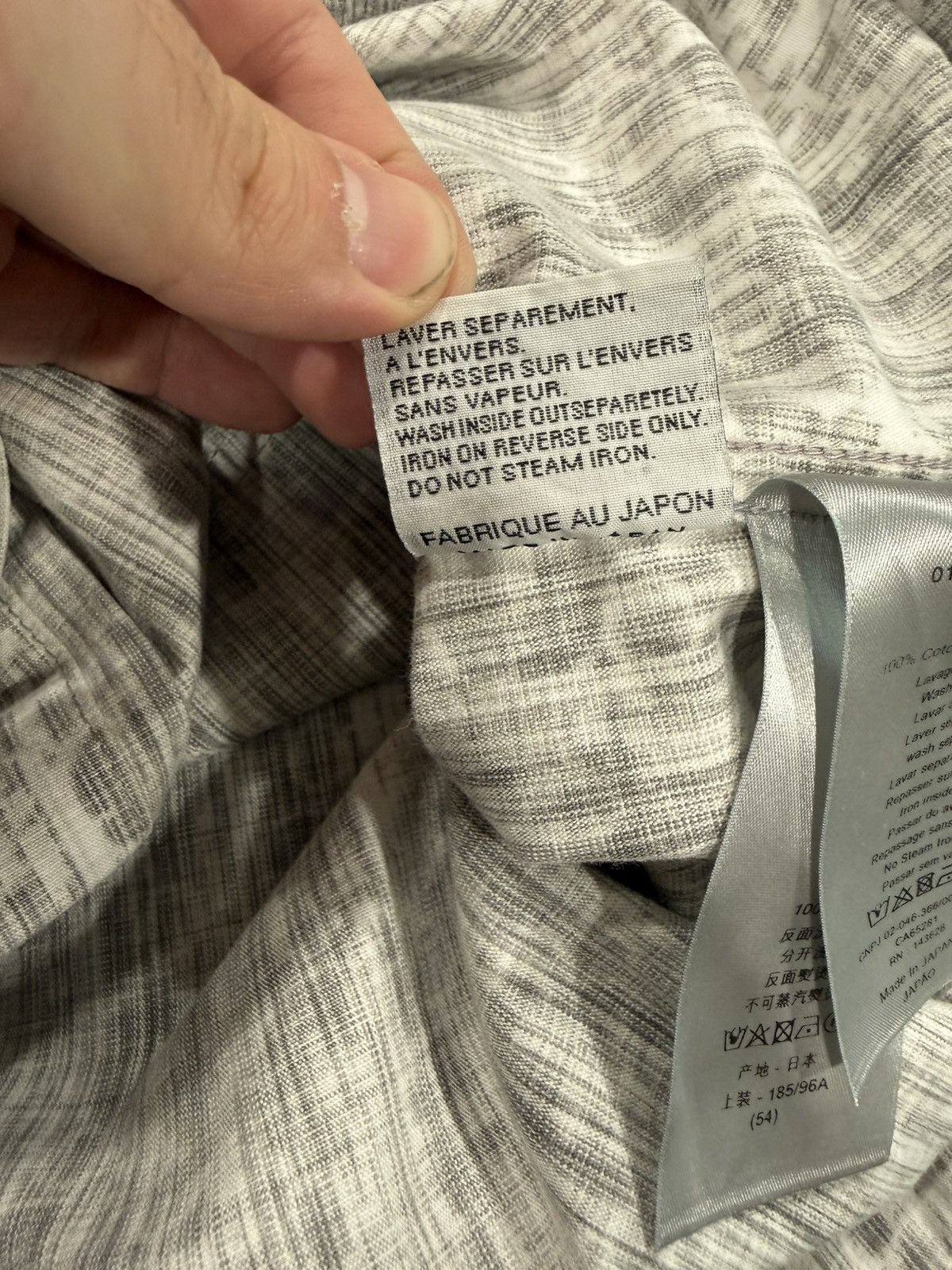 Dior Dior Japanese Denim Grey Oblique Jacket Size US L / EU 52-54 / 3 - 6 Thumbnail