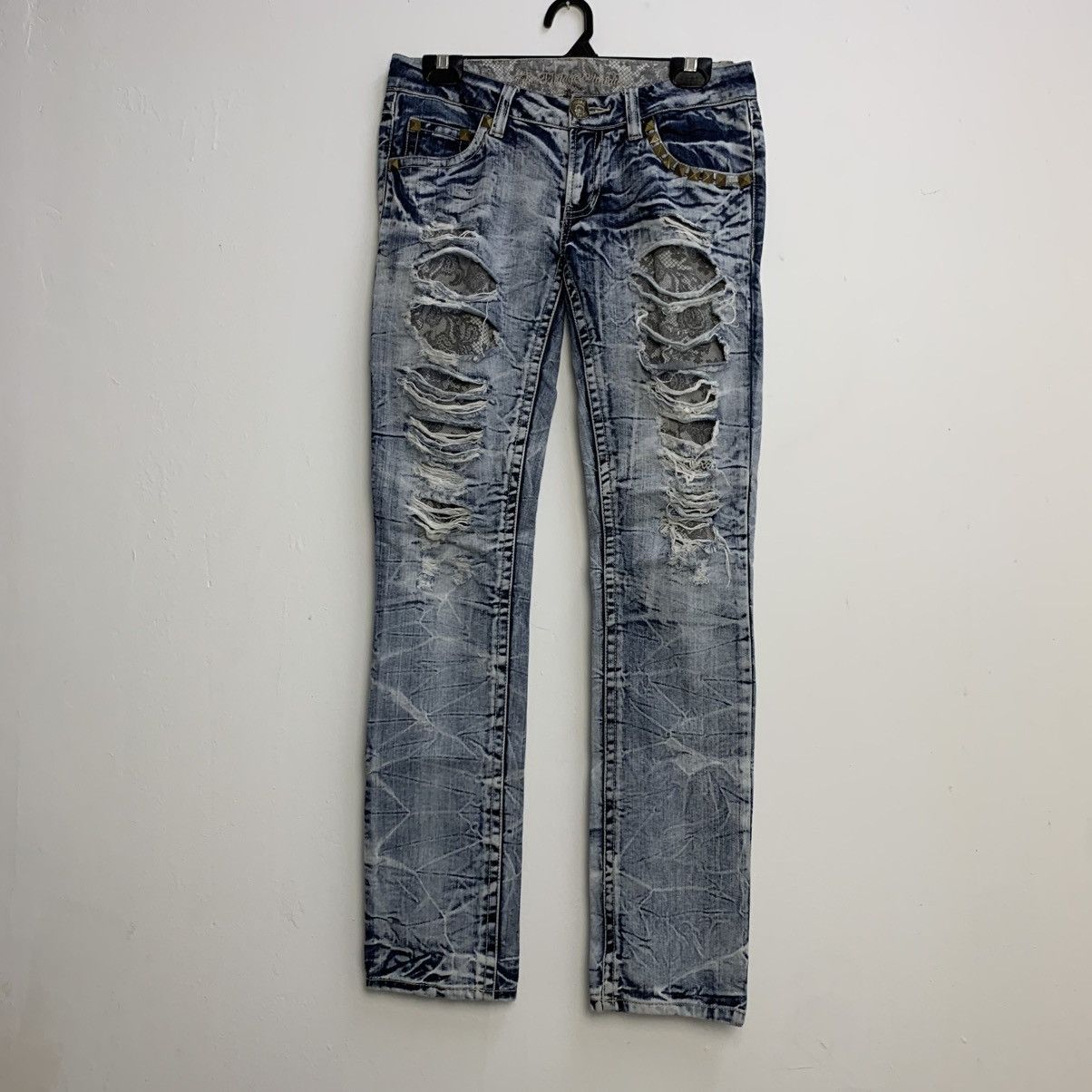 Japanese Brand Rare The Vintage Standard Denim Clawmark Distressed Jeans Size US 29 - 1 Thumbnail