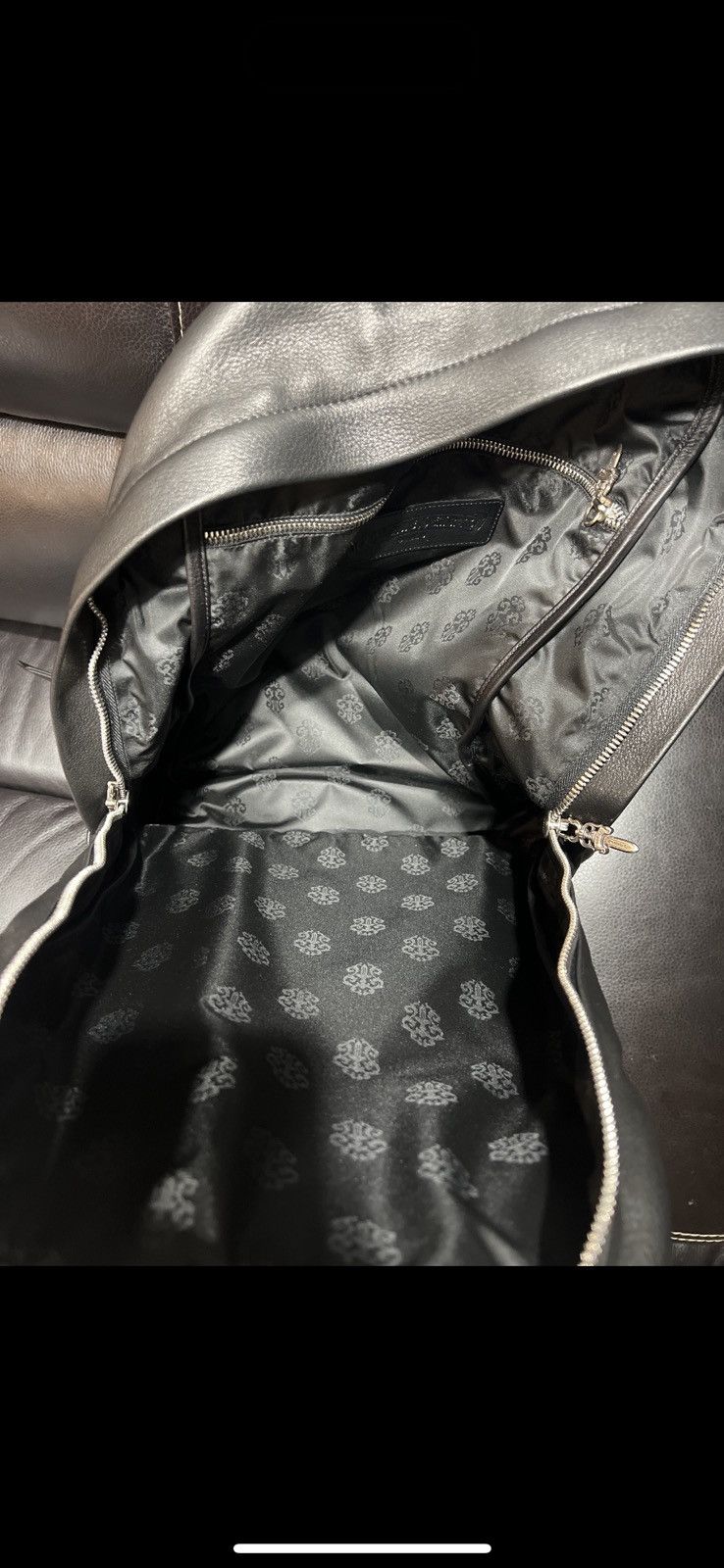 Chrome Hearts × Matty Boy RARE CHROME HEARTS SEX RECORDS LEATHER BAG Size ONE SIZE - 6 Thumbnail