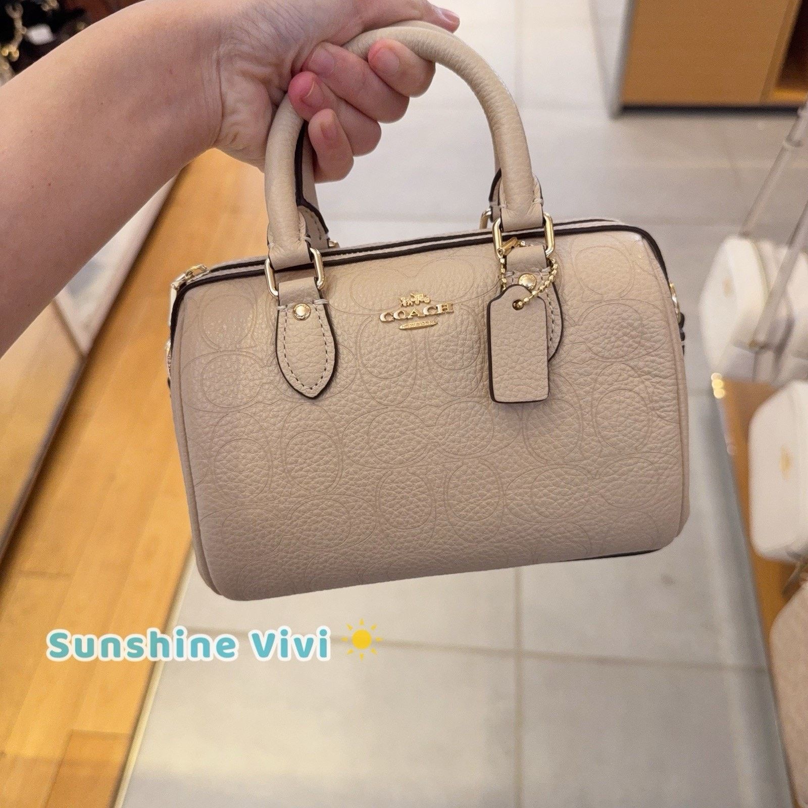 Coach NWT Coach Mini Rowan Crossbody Bag CCF28 pebbled leather Oat Size ONE SIZE - 2 Thumbnail