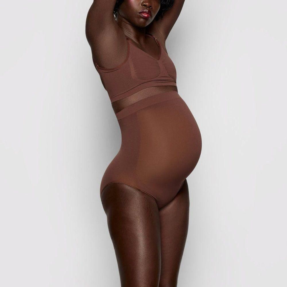 Designer CT1202a SKIMS NWOT MATERNITY SCULPTING HIGH WAIST BRIEF Size ONE SIZE - 2 Thumbnail