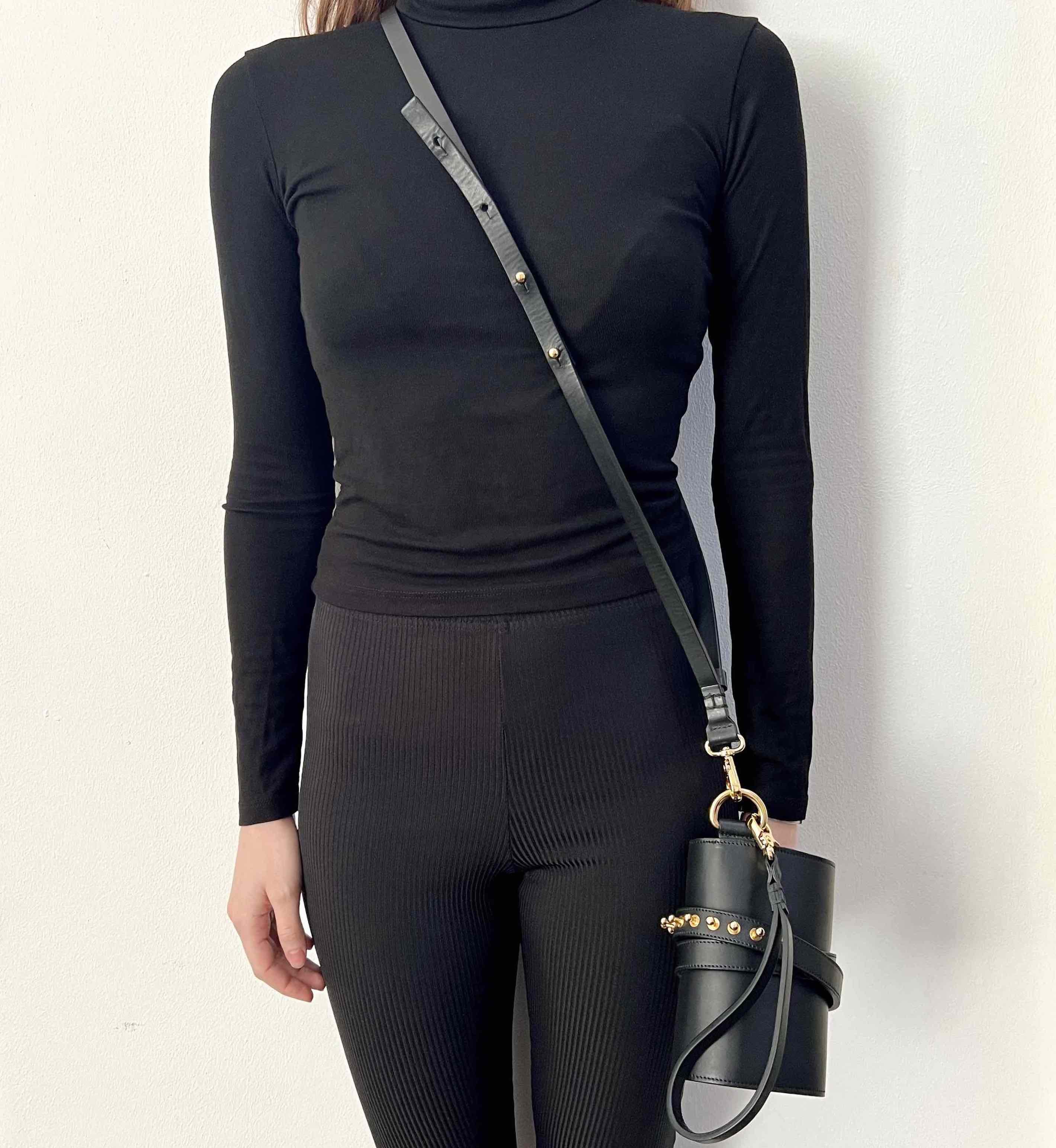 Other Loes Vrij Glorious Gun Black Gold Leather Bag Size ONE SIZE - 4 Thumbnail