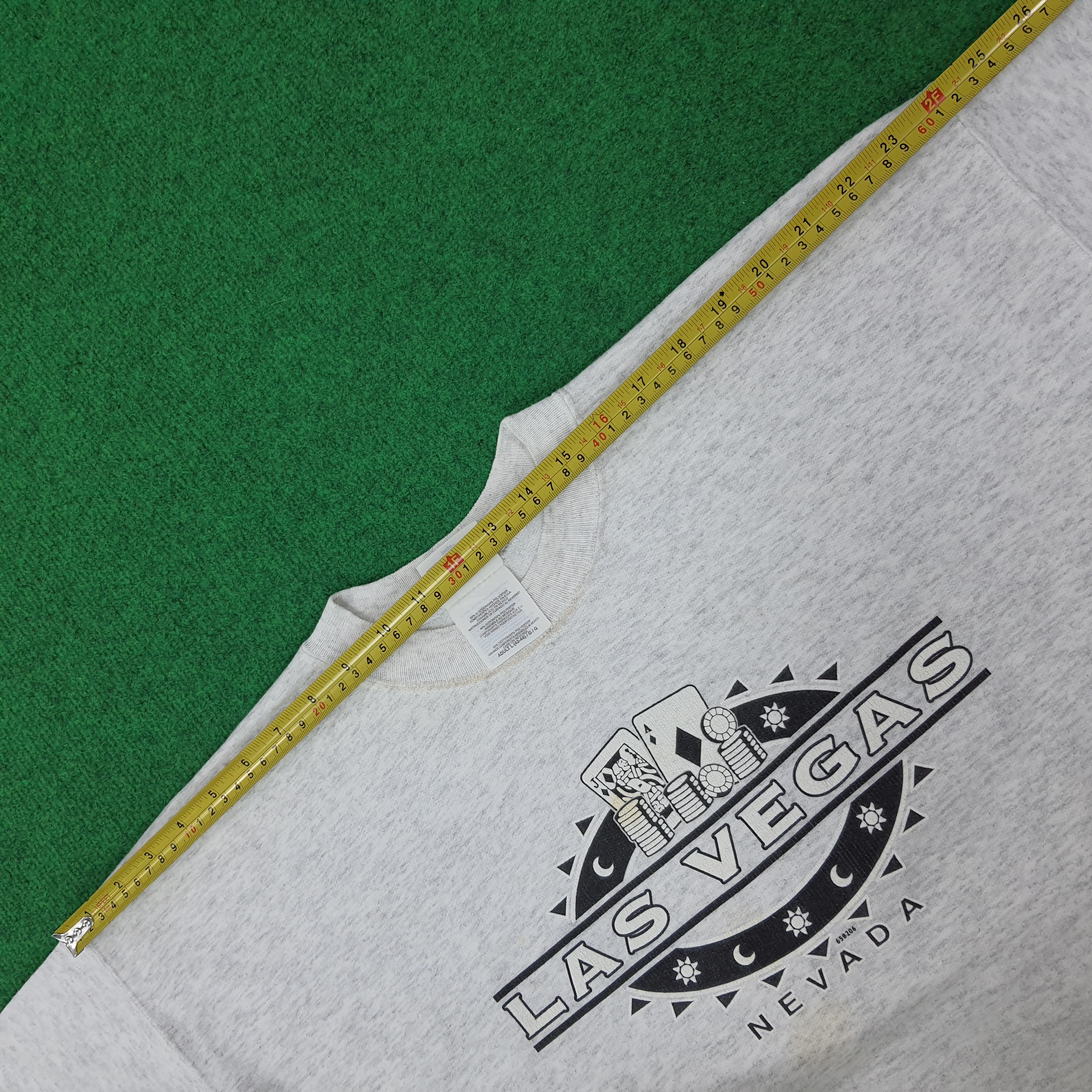 Hanes Vintage Las Vegas Nevada Poker Sweatshirt C225N22 Size US L / EU 52-54 / 3 - 9 Thumbnail