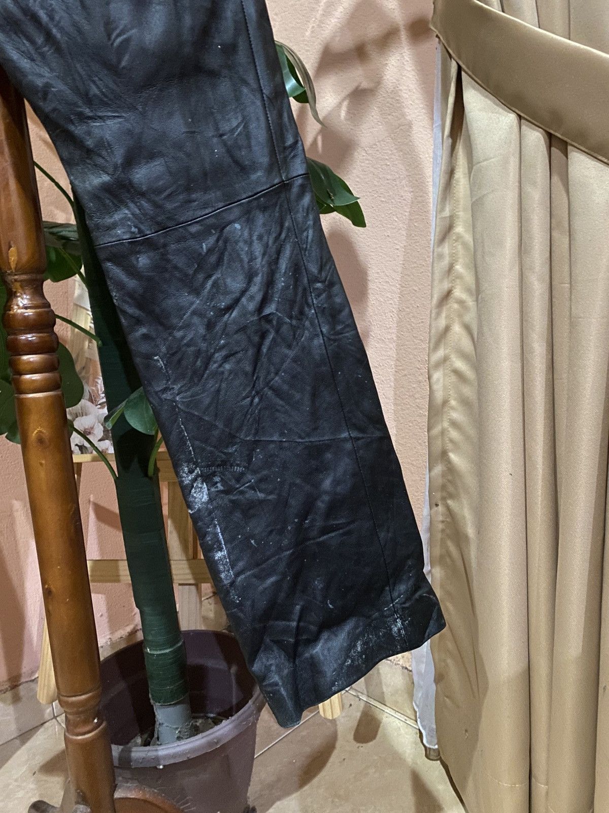 ABAHOUSE ABAHOUSE Black Lamb Leather Pants Japanese Designer Trousers Size US 27 - 9 Thumbnail