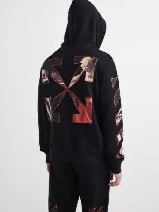 Off-White OFF-WHITE Caravaggio Diag Sleeve Hoodie Size US S / EU 44-46 / 1 - 1 Thumbnail