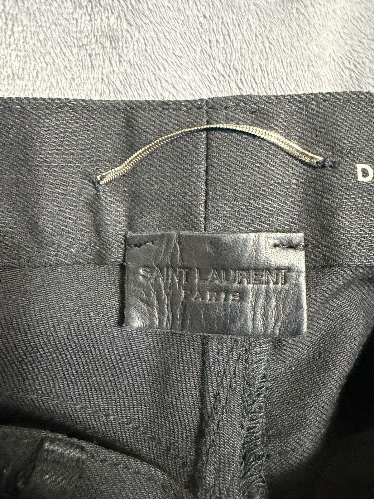 Saint Laurent Paris Black D02 Waxed denim Size US 32 / EU 48 - 3 Thumbnail