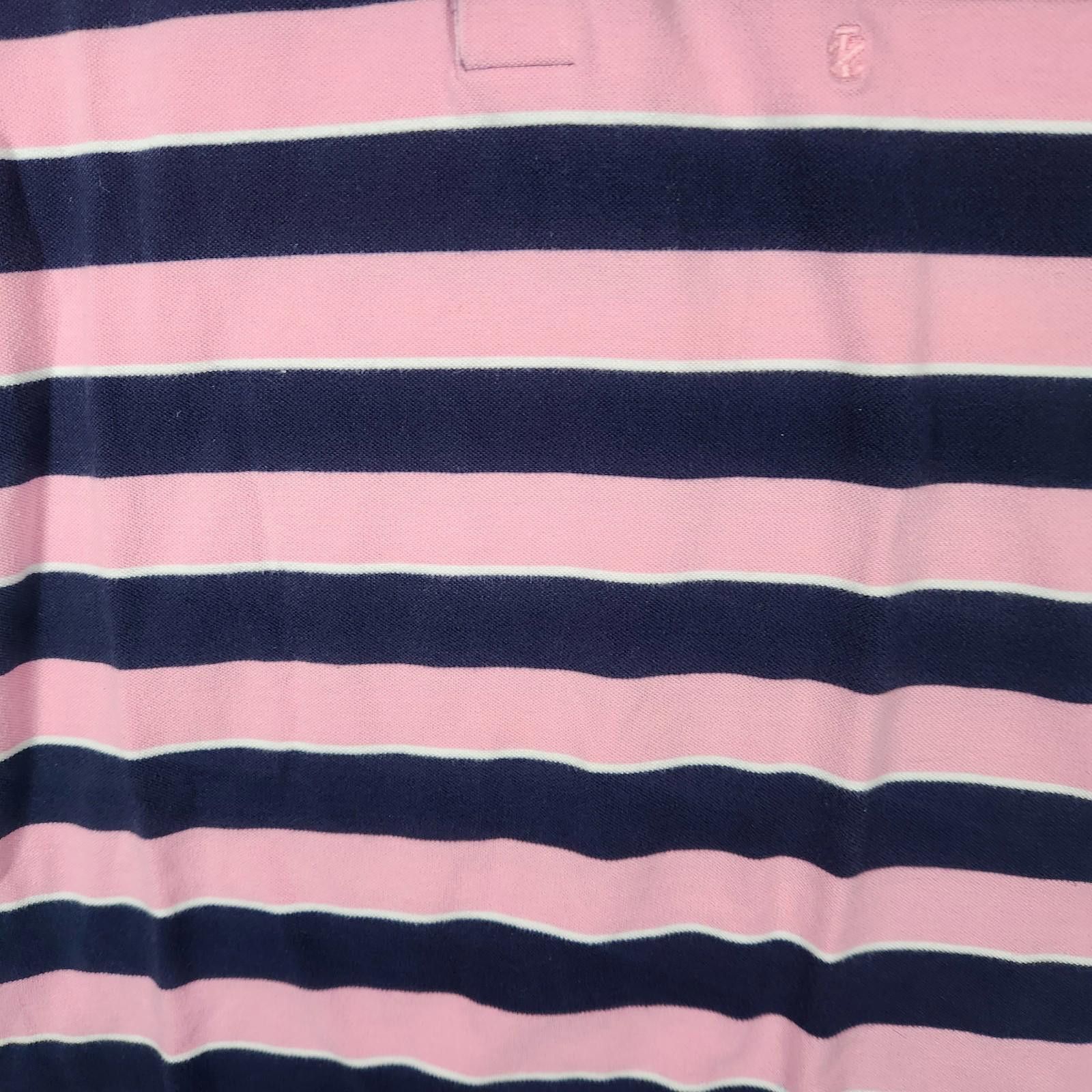 Izod Izod Striped Polo Shirt Pink Blue Mens Size Large Size US L / EU 52-54 / 3 - 2 Thumbnail