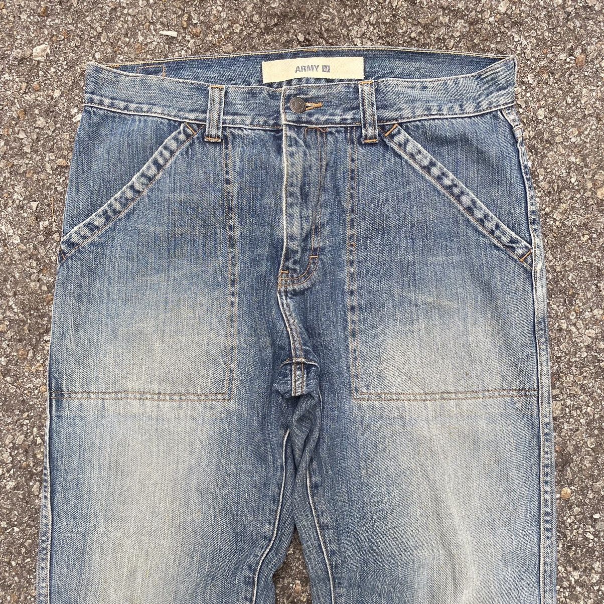 Gap × Vintage Vintage Gap Army Militaire Bush Pants Denim Workwear Size US 31 - 3 Thumbnail