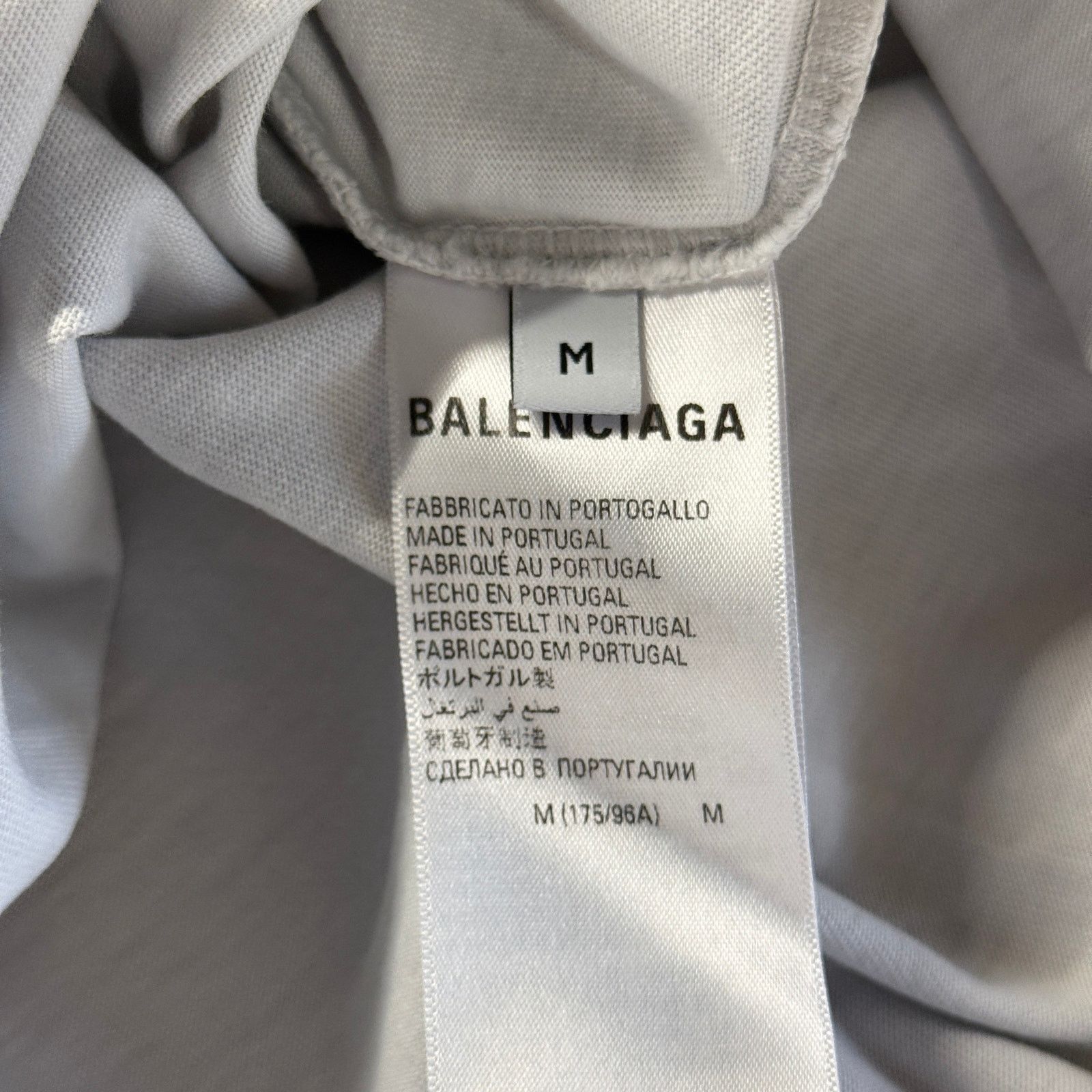 Balenciaga Balenciaga Property Of Large Fit Washed Distressed T-Shirt Size US M / EU 48-50 / 2 - 5 Thumbnail