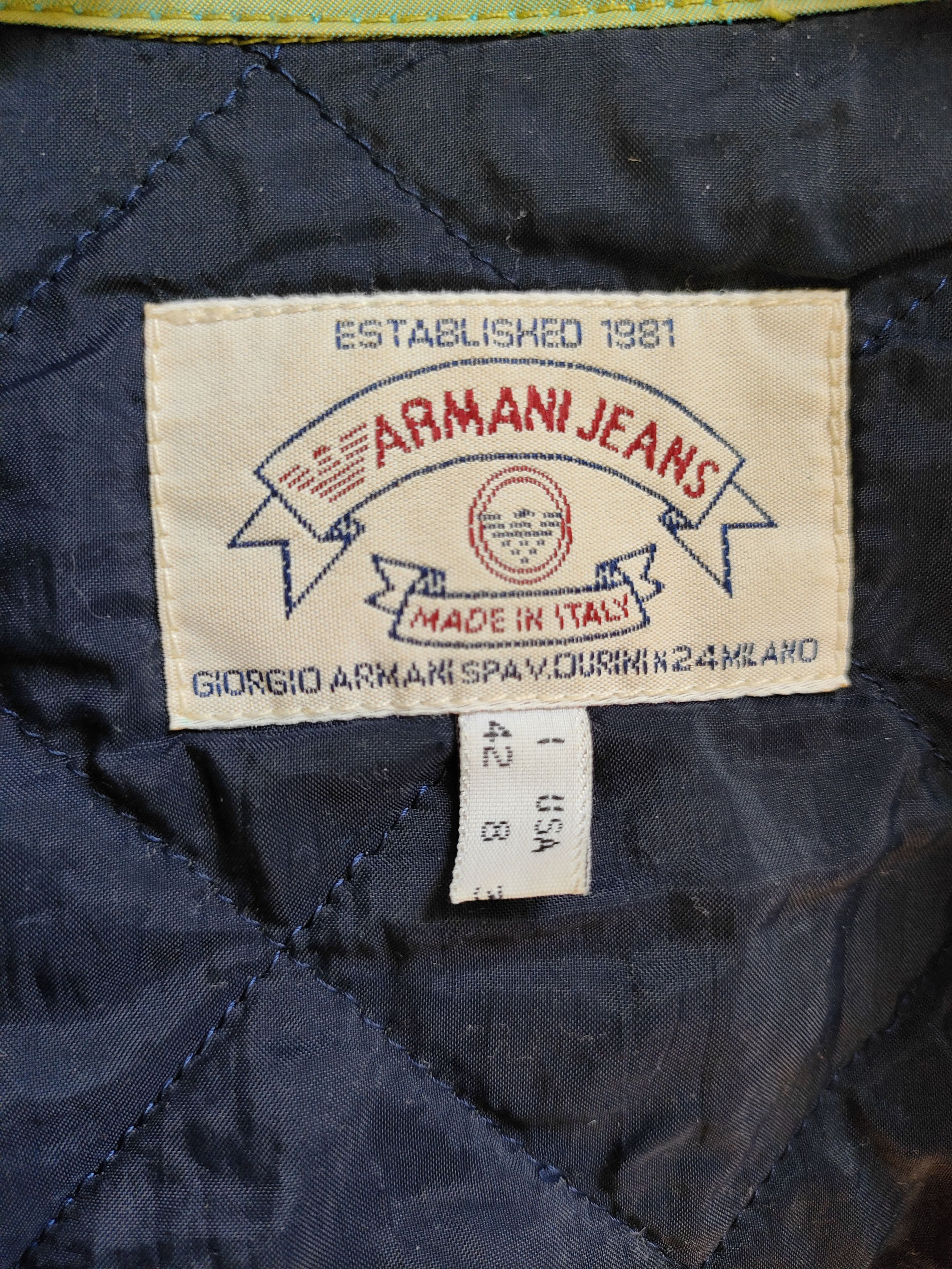 Armani 90s Armani Jeans Green Beetle Shiny Iridescent Jacket Size M / US 6-8 / IT 42-44 - 8 Thumbnail