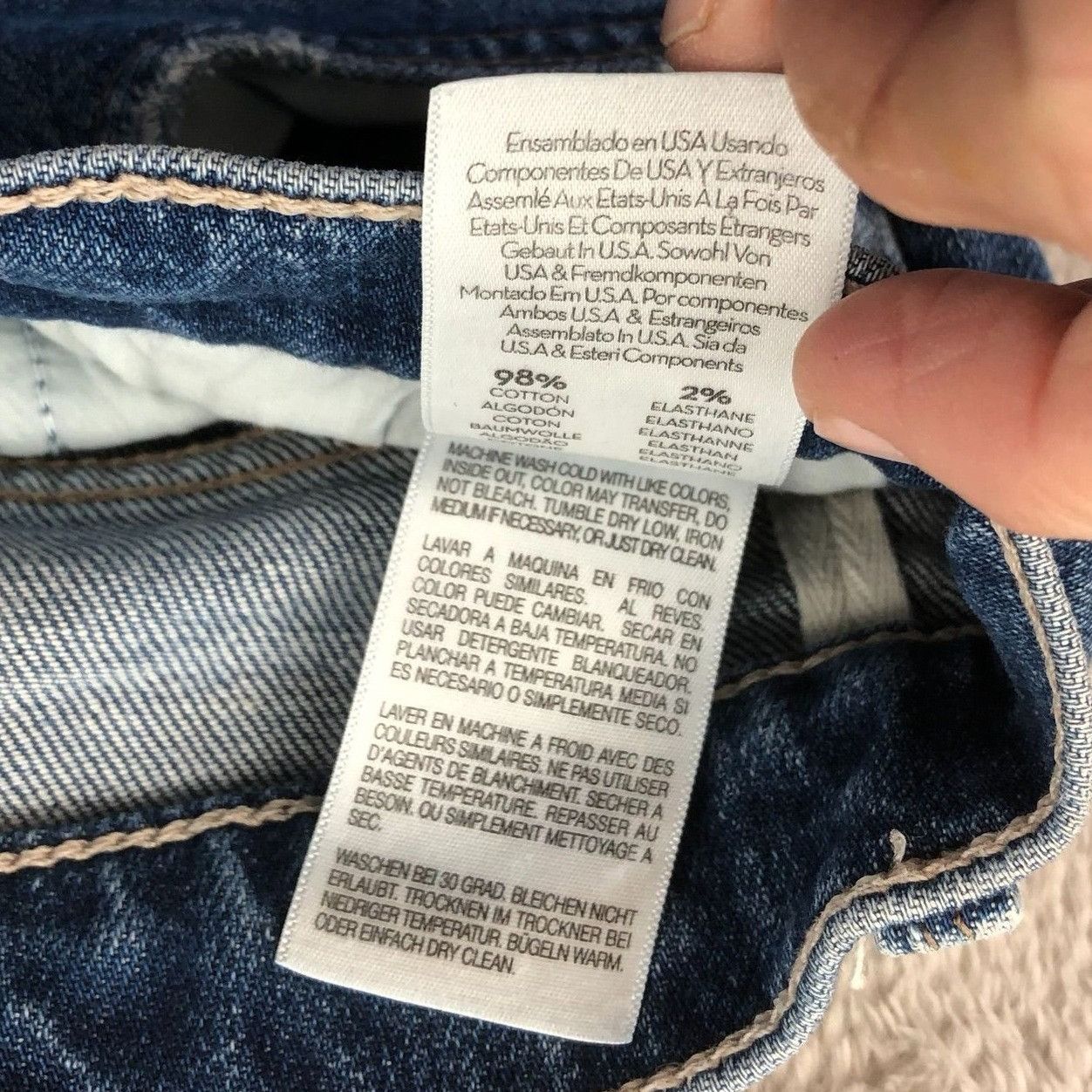 MOTHER Mother Women Jeans 26 Straight Leg Superior Blue Denim Butto Size 26" / US 2 / IT 38 - 12 Thumbnail