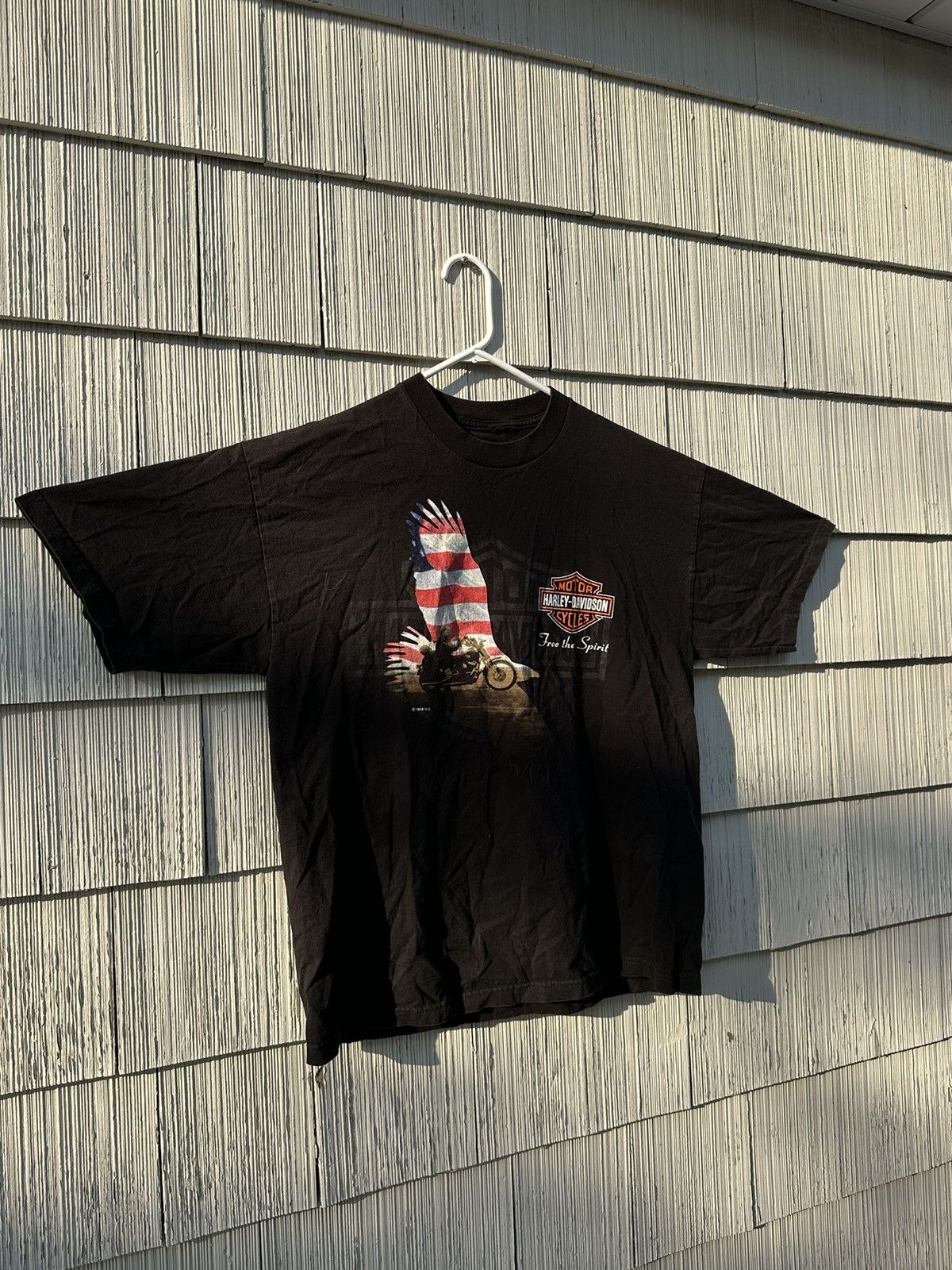 Harley Davidson × Vintage Vintage 1998 emblem the Americans classics Harley tee Size US L / EU 52-54 / 3 - 2 Thumbnail
