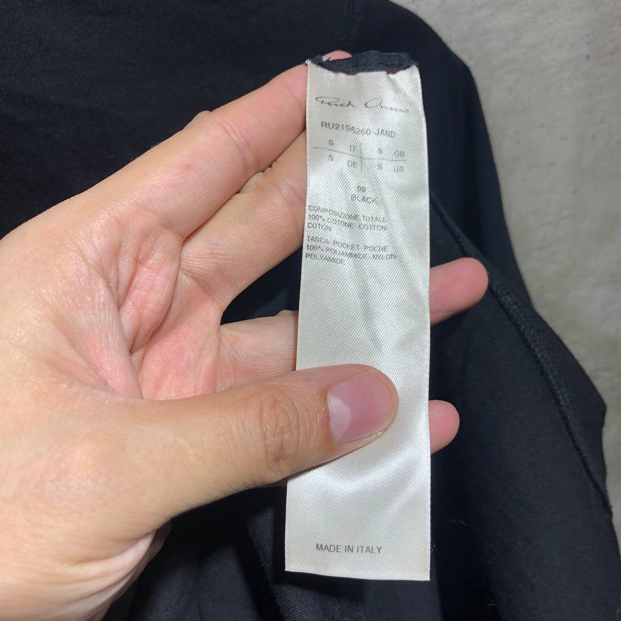 Rick Owens Rick Owens Short sleeve zip pocket black on black tee Size US S / EU 44-46 / 1 - 8 Thumbnail