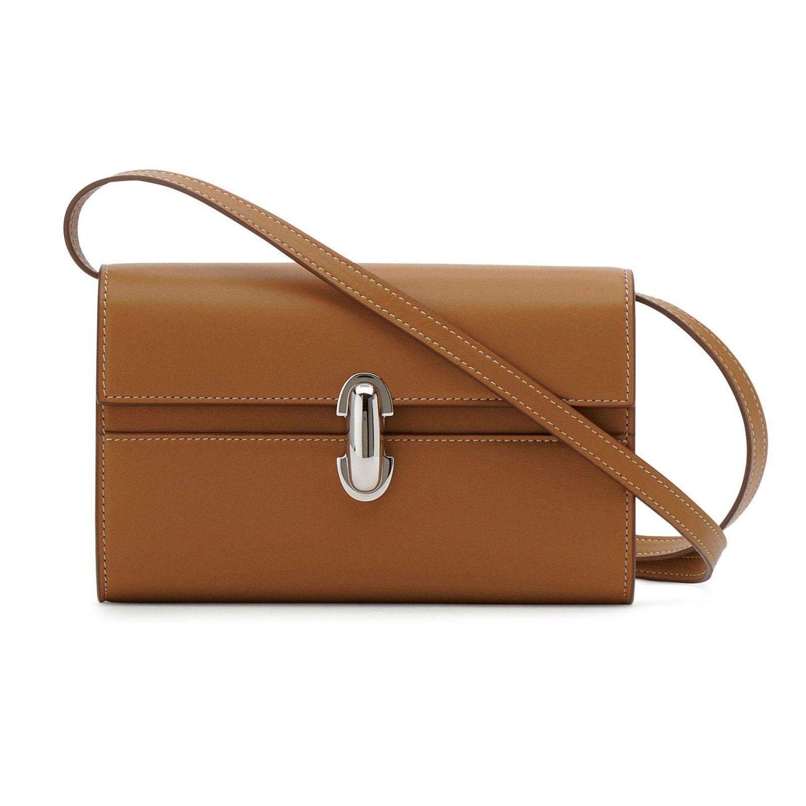 Savette SAVETTE Smooth calfskin Symmetry Mini Saddle Crossbody Bag N Size ONE SIZE - 1 Thumbnail