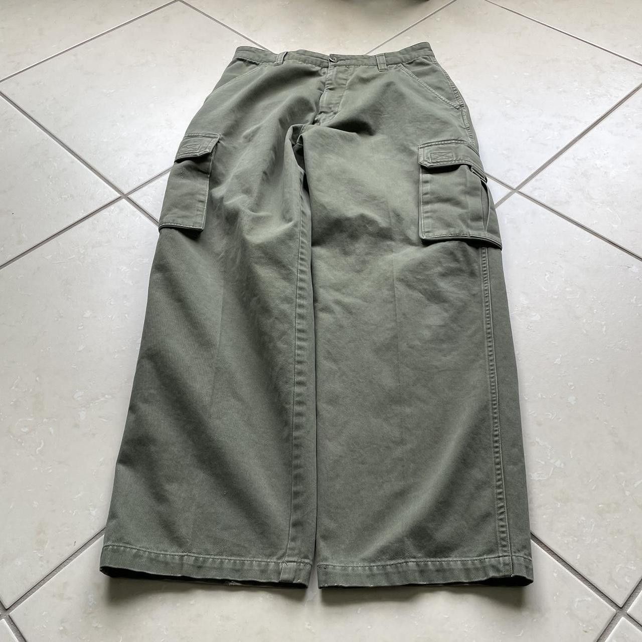 JNCO × Vintage Vintage Y2K 90's PLUGG Military Green Baggy Wide Cargo Pants Size US 32 / EU 48 - 2 Thumbnail