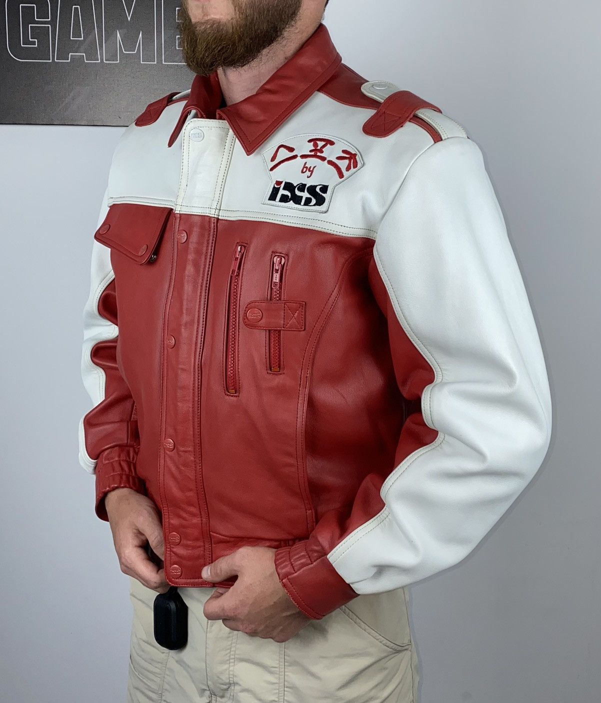 Vintage IXS Limited Leather Jacket Echtes Leder Japanese YSL