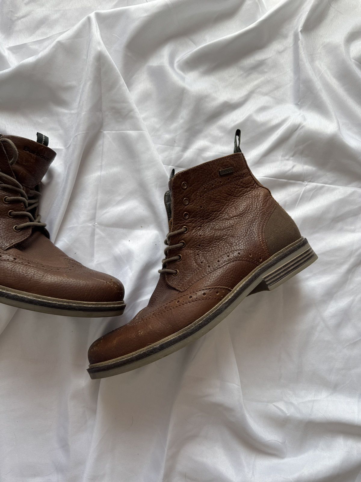Barbour Barbour Belsay Brogue Ankle Boots Size US 11 / EU 44 - 4 Thumbnail