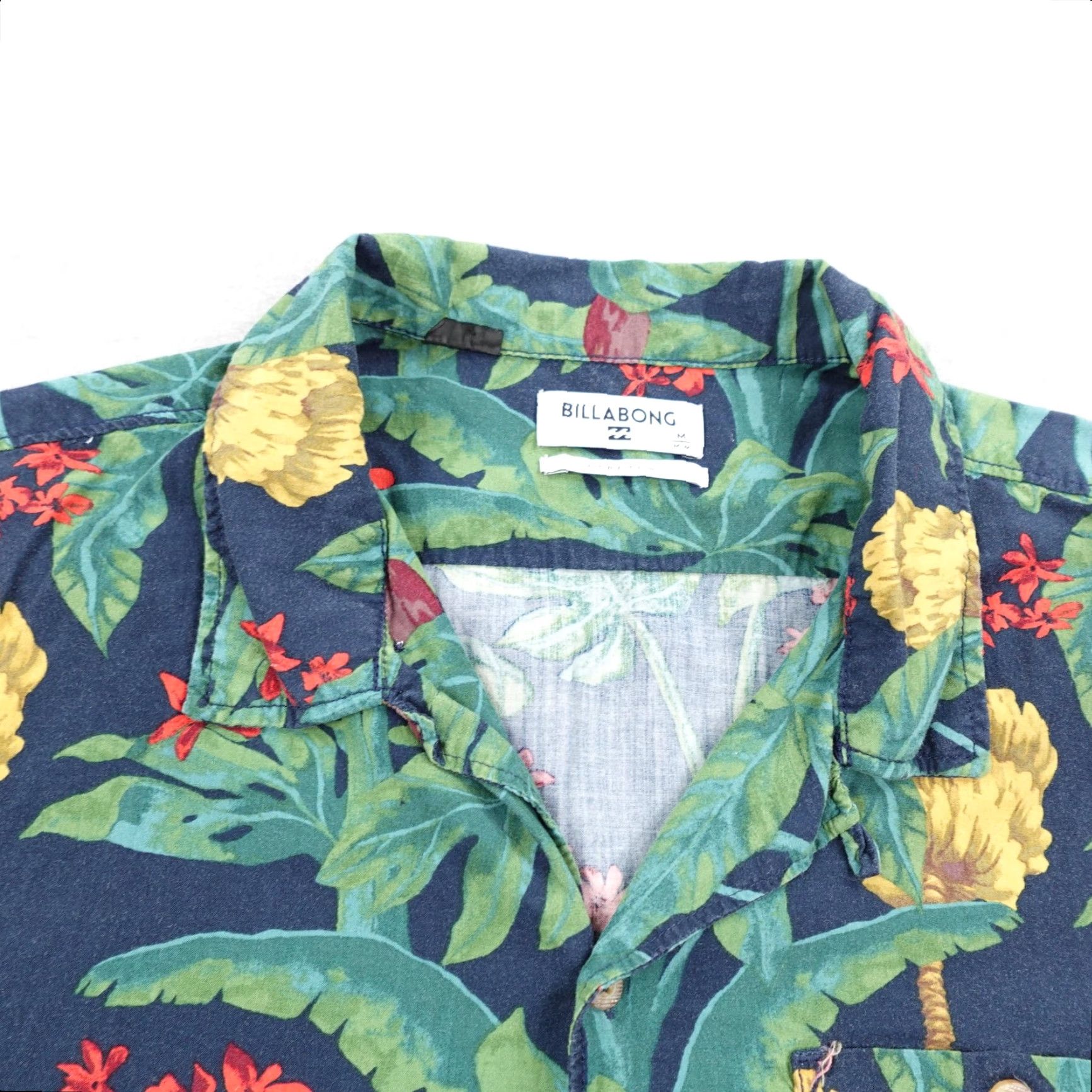 Billabong VINTAGE BILLABONG Shirt Mens Medium Blue Green Hawaiian Jungle Camp Button Up Surf Skate Size US M / EU 48-50 / 2 - 2 Thumbnail