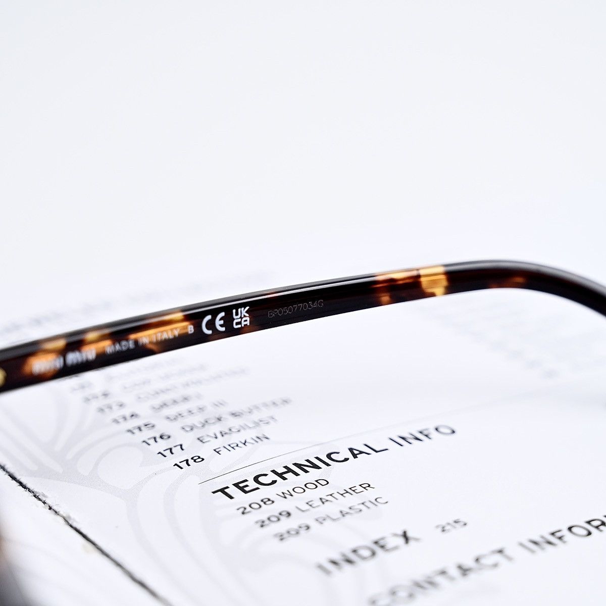 Miu Miu MIU MIU 0MU 04ZS GLASSES Size ONE SIZE - 6 Thumbnail