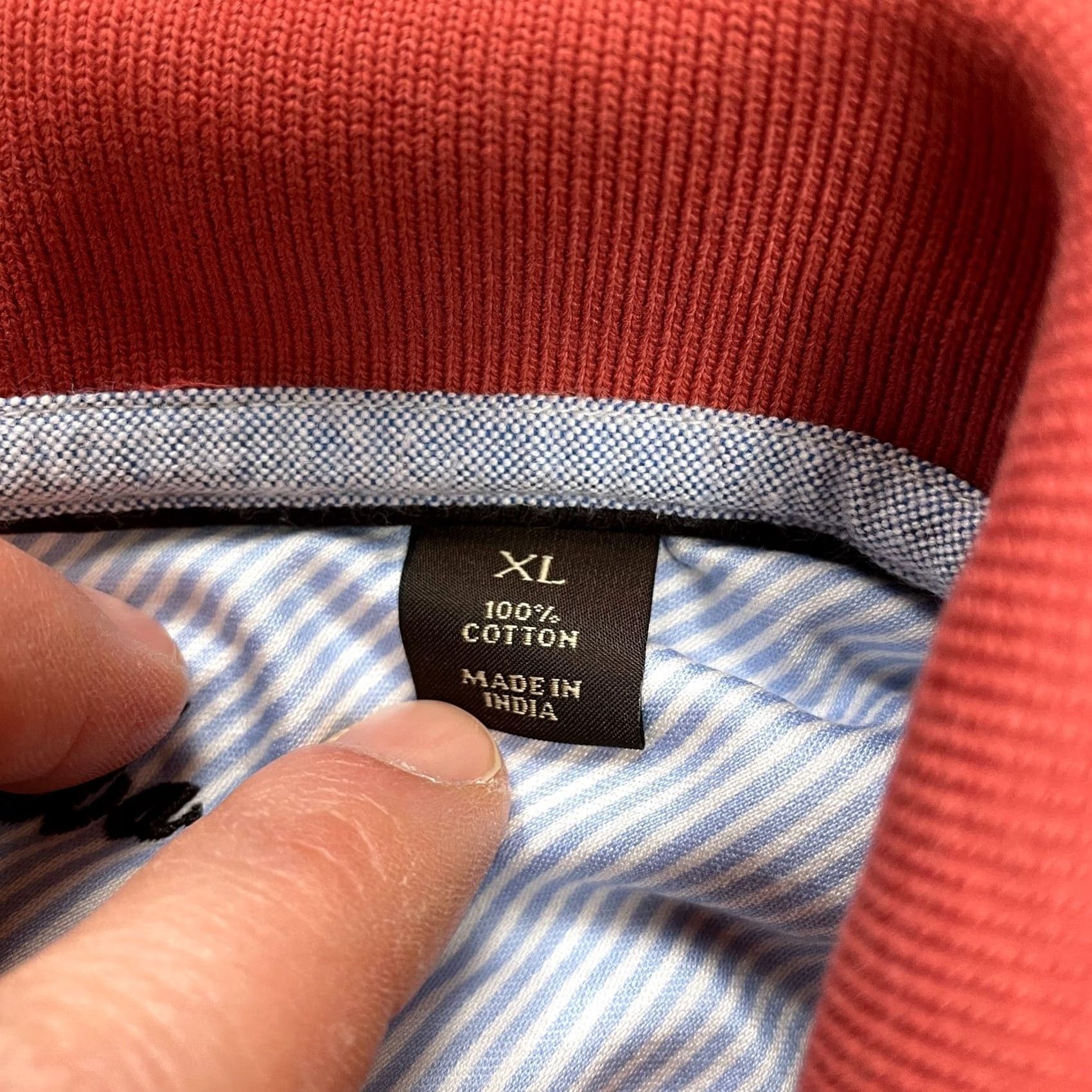 Tasso Elba Tasso Elba Polo Shirt Mens XL Red Short Sleeve Collared Cotton Golf Casual Shirts Mens XL Red Size US XL / EU 56 / 4 - 3 Thumbnail