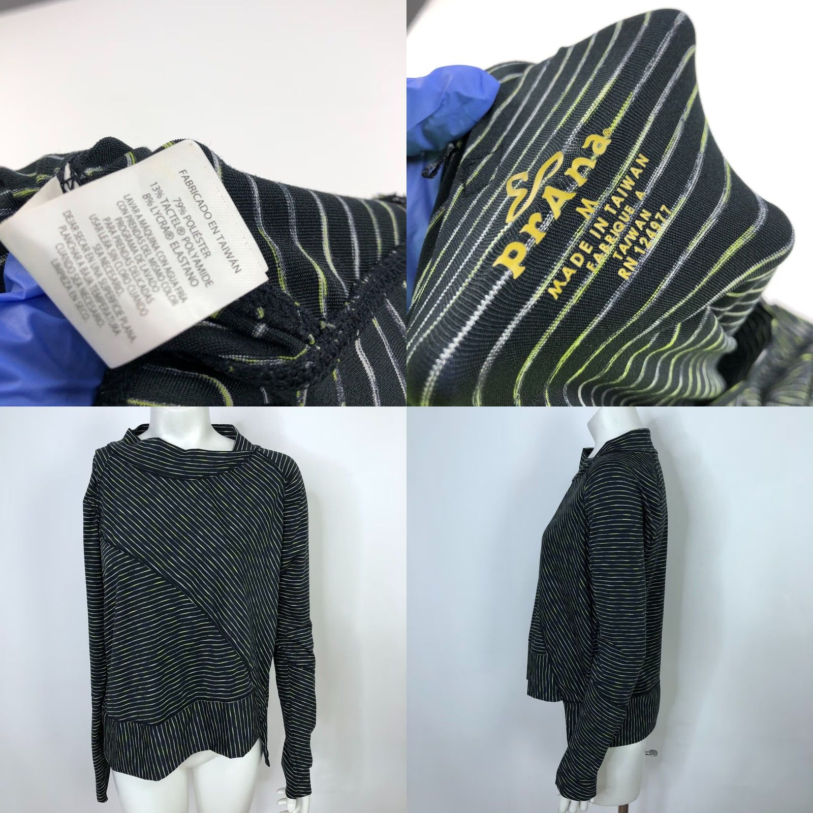 Prana prAna Alicia Pullover Top Womens Medium Black Athleisure w2alic314 Size M / US 6-8 / IT 42-44 - 9 Thumbnail