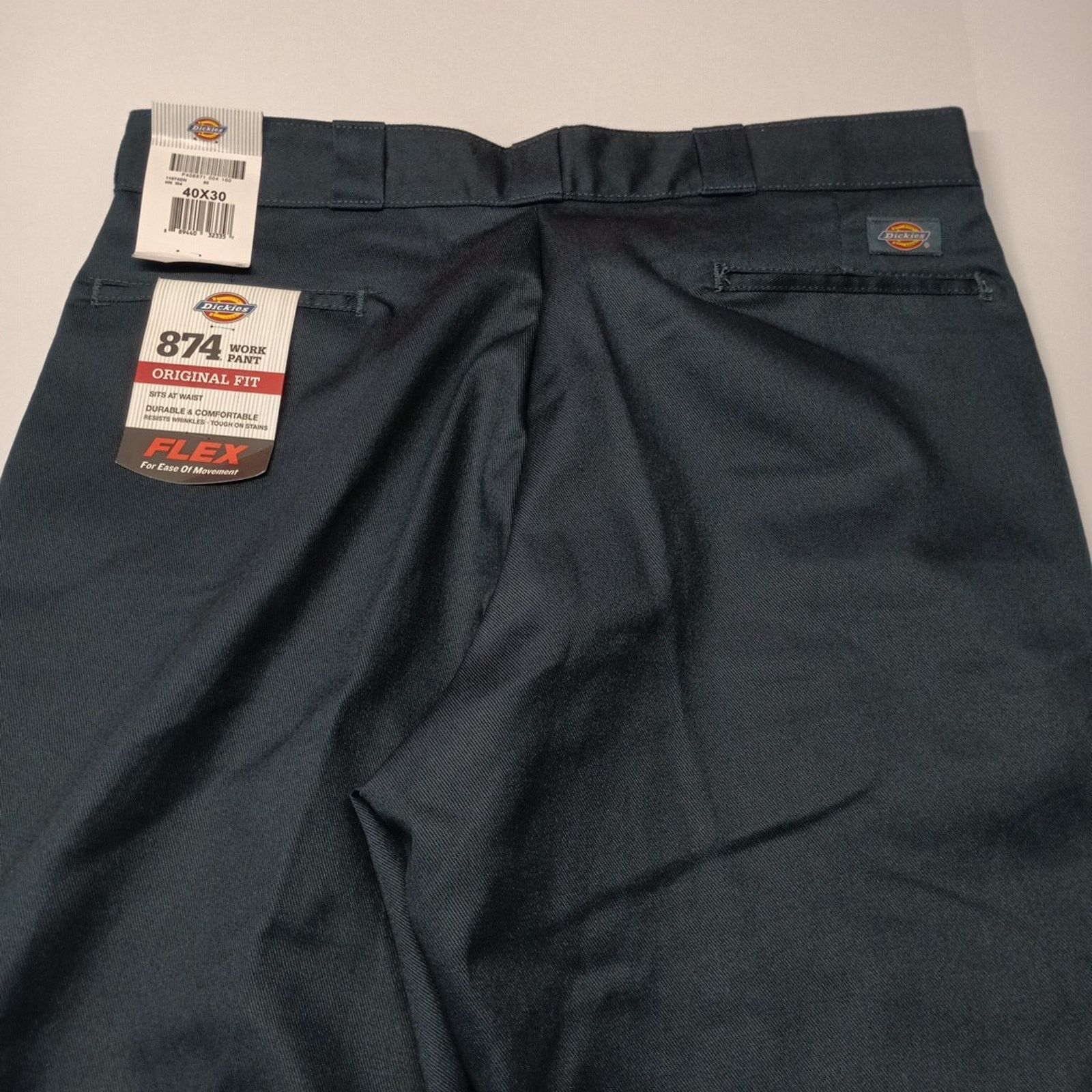 Dickies Dickies 874 Work Pants Men's 40x30 Flex Blue Original Fit Size US 40 / EU 56 - 7 Thumbnail