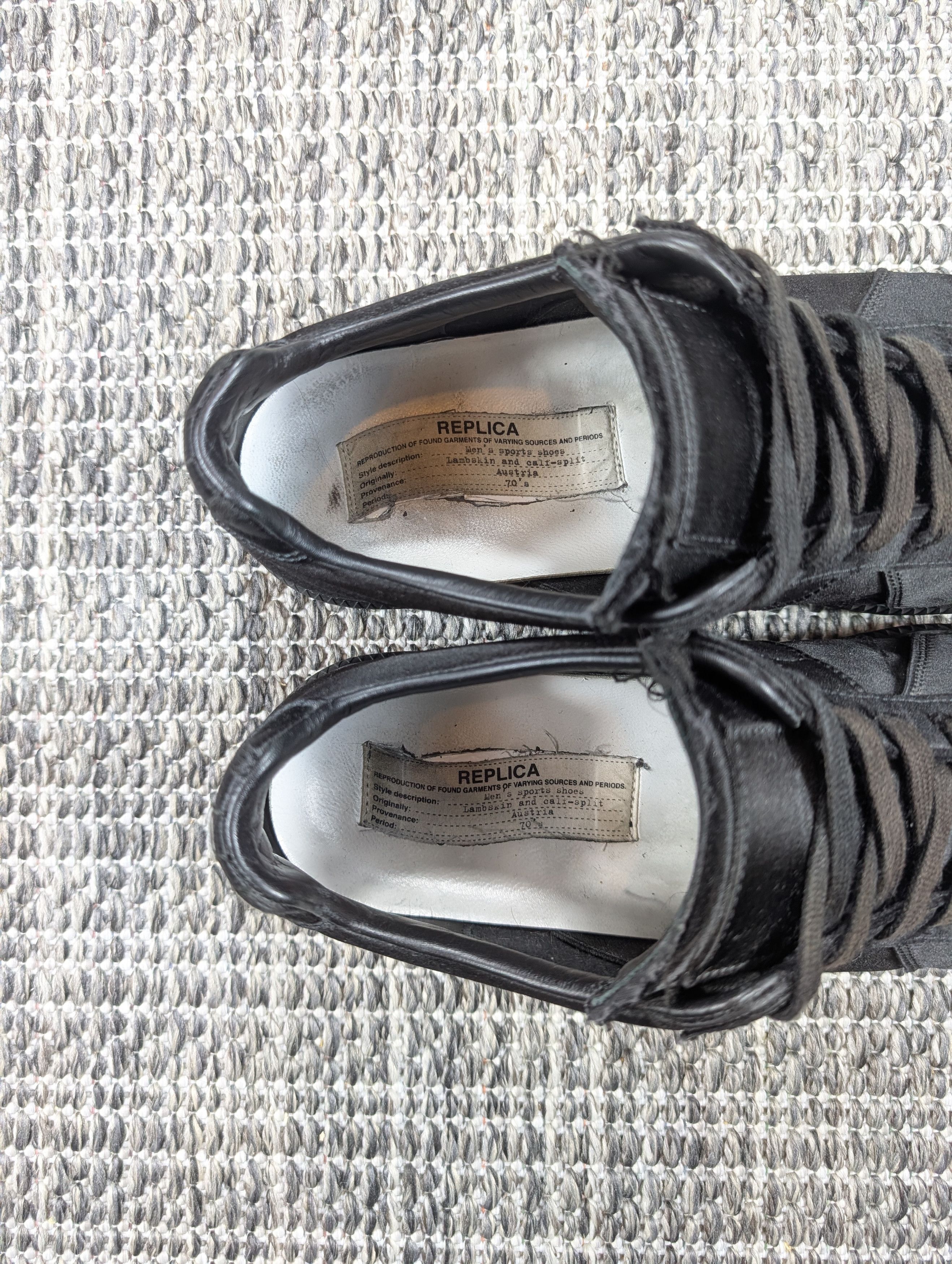 Maison Margiela Maison Margiela Satin Silk Distressed Replica GAT Sneaker Size US 8.5 / EU 41-42 - 5 Thumbnail