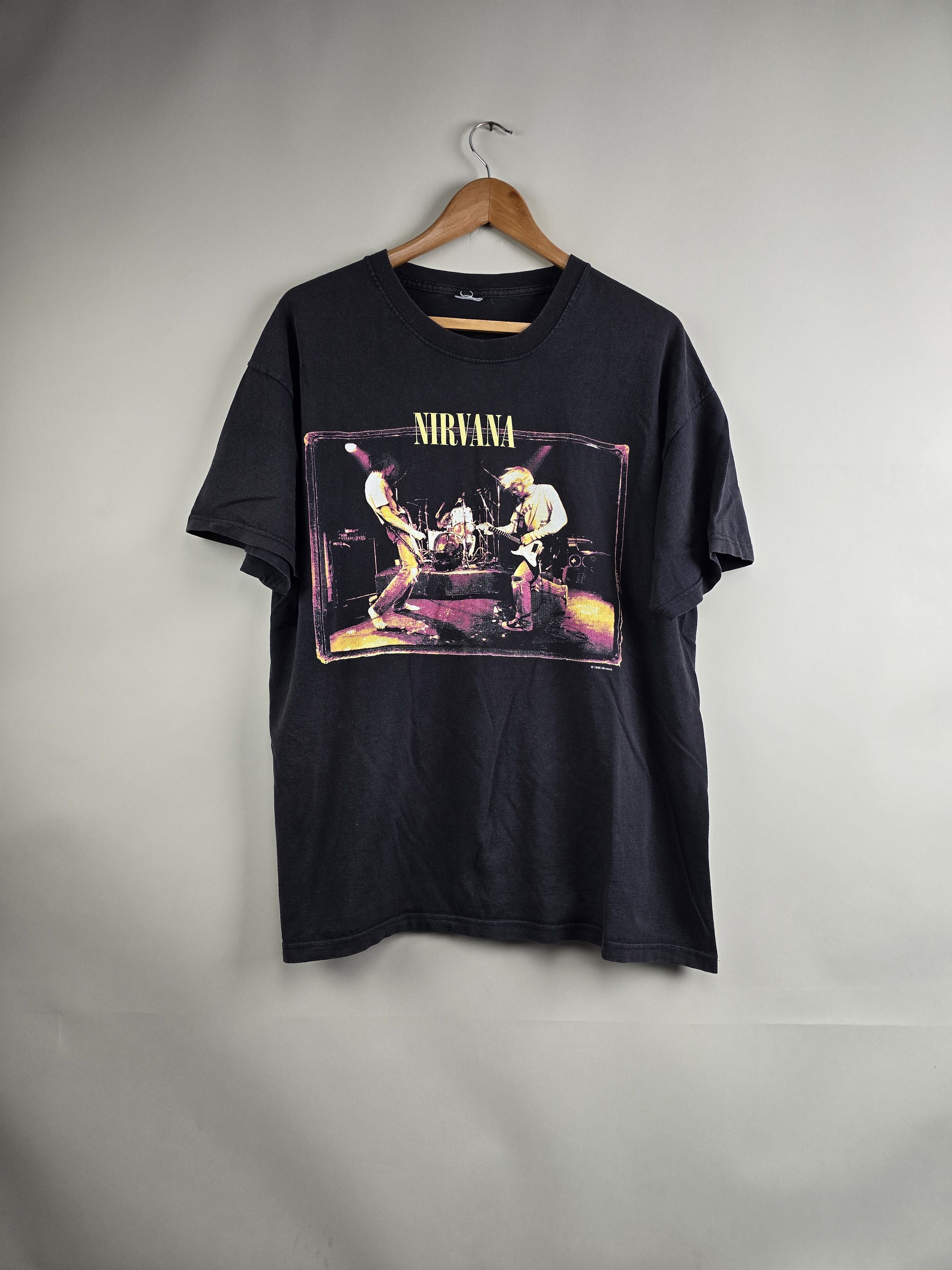 image of Band Tees x Vintage 2000 Nirvana From The Muddy Banks L 22" 28" in Bleu, Men's (Size Large)