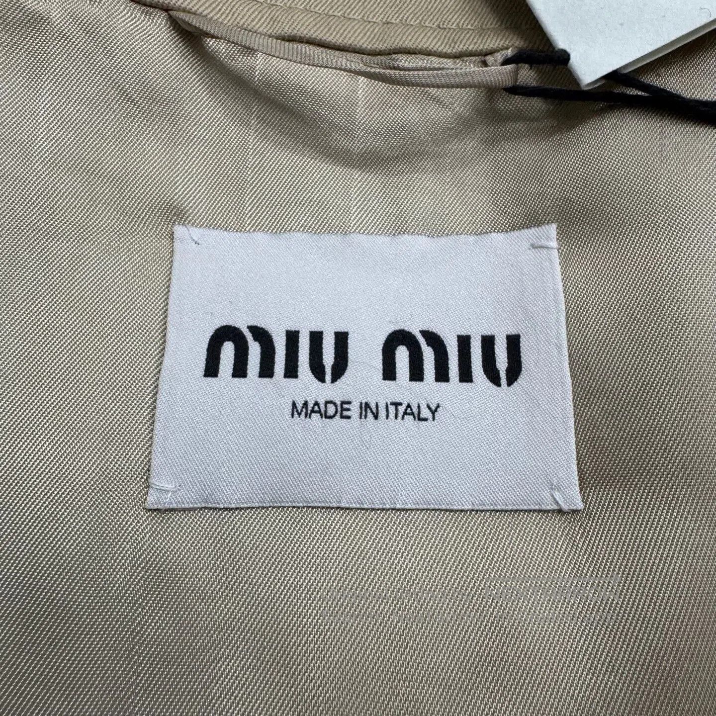 Miu Miu miu miu embroidered khaki jacket. Size M / US 6-8 / IT 42-44 - 3 Thumbnail