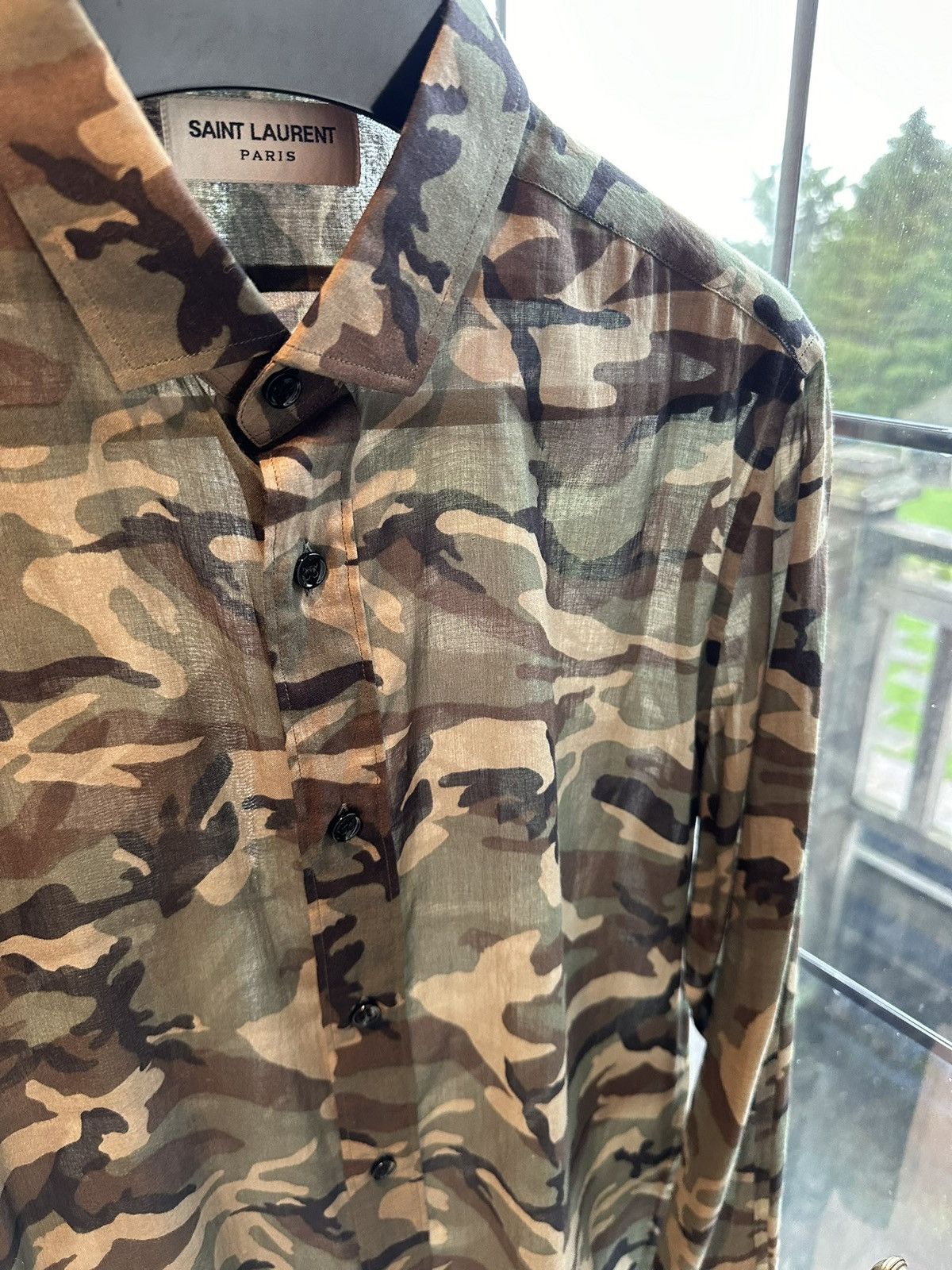 Saint Laurent Paris SS16 Saint Laurent camouflage camo shirt 😍 38 Size US M / EU 48-50 / 2 - 15 Thumbnail