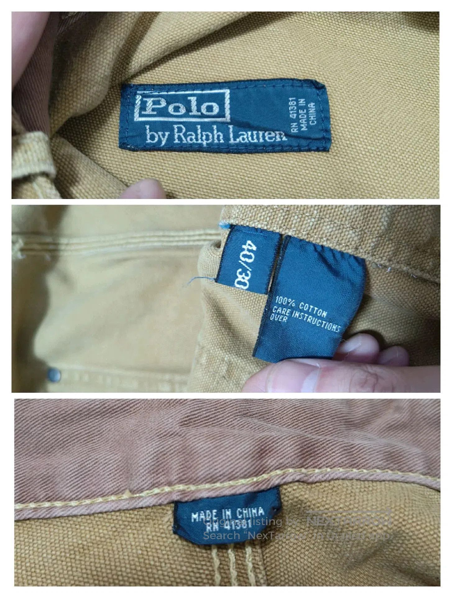 Polo Ralph Lauren Polo Ralph Lauren Logger Pants. Size US 31 - 4 Thumbnail