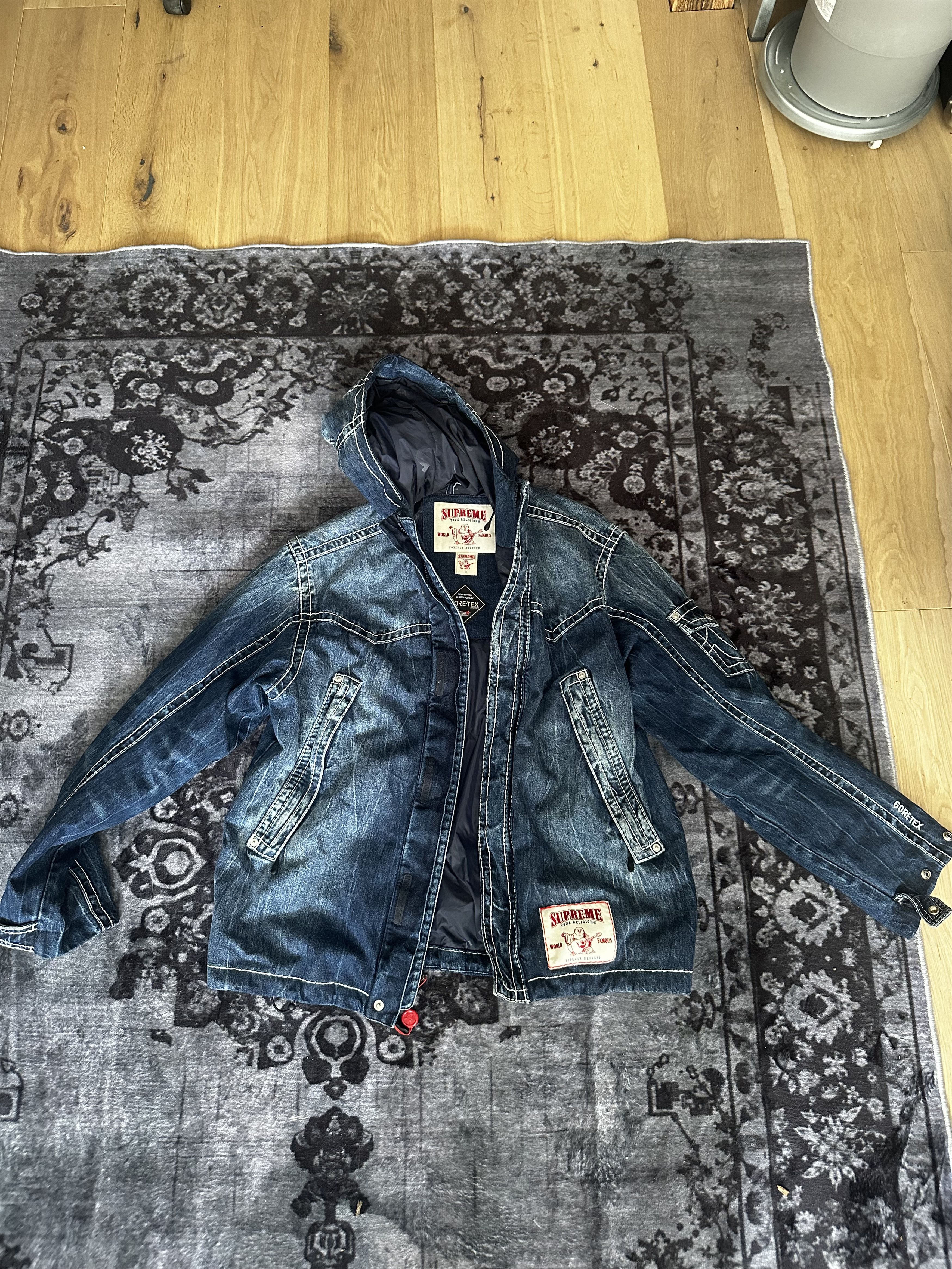 Supreme x true religion gore tex shell jacket