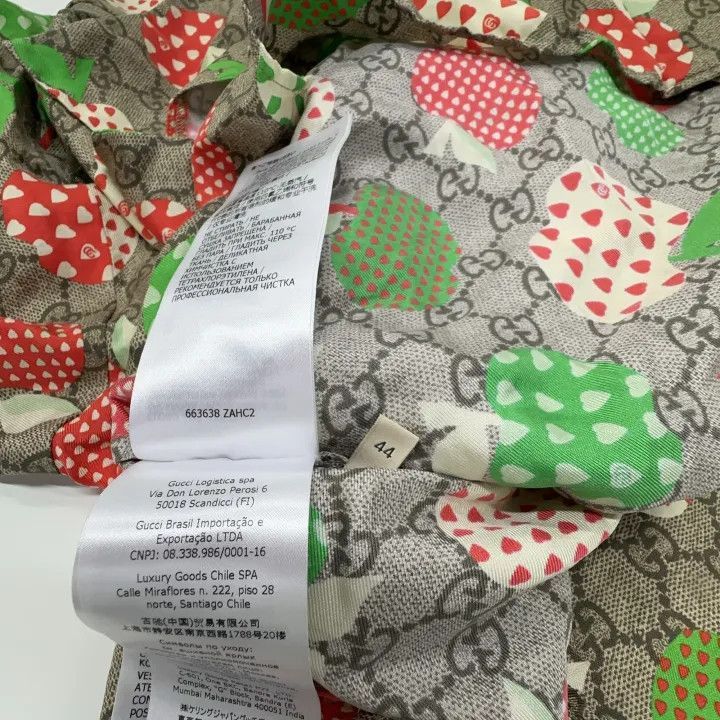Gucci Gucci Gucci FW21 Heart Apple Print Short Sleeve Shirt -250 Size US M / EU 48-50 / 2 - 4 Thumbnail