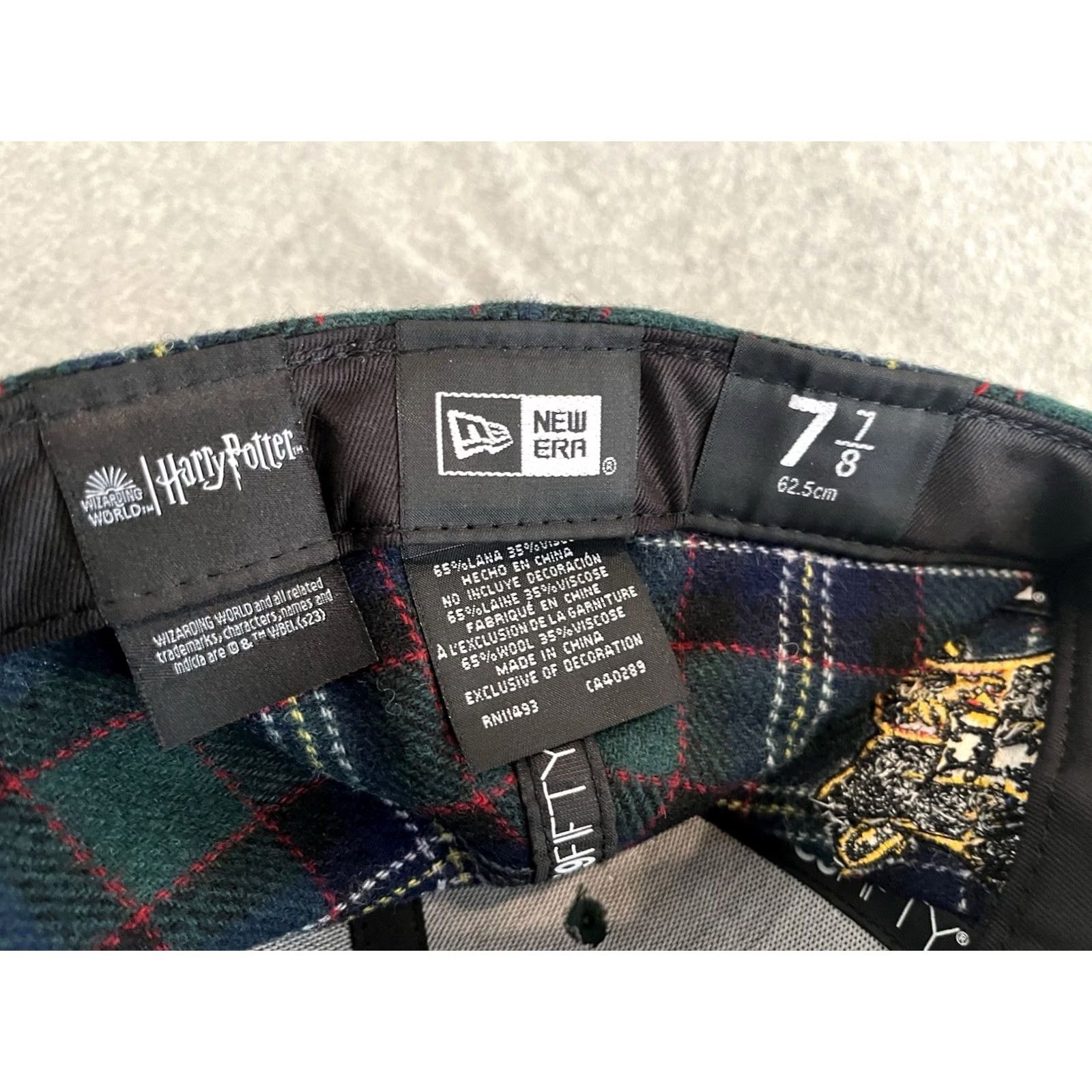 New Era New Era 59Fifty Hogwarts Plaid Fitted Cap Hat Wool Blend Size 7 7/8 Mens Baseball Cap Multicolor Harry Potter Size ONE SIZE - 5 Thumbnail