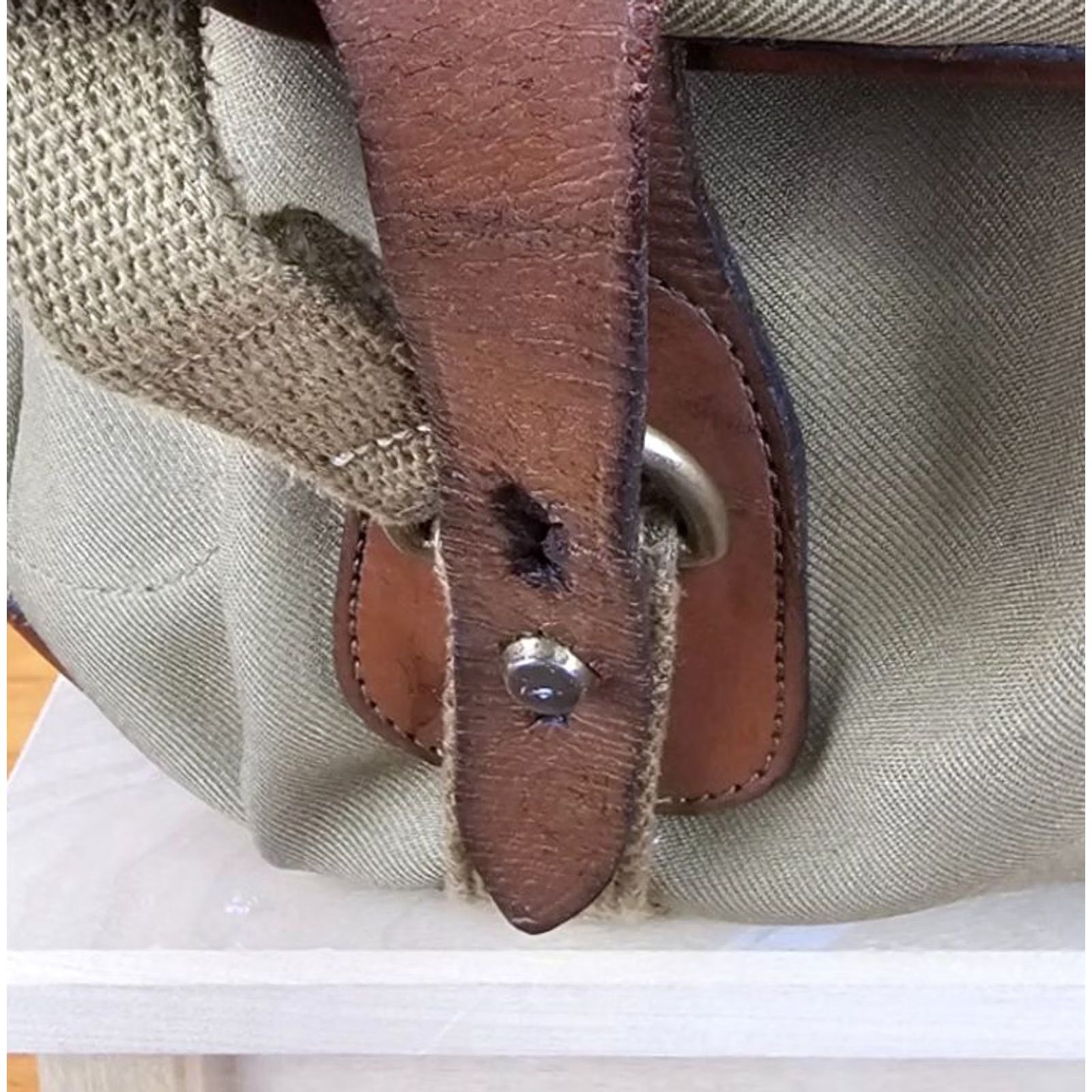 Vintage VINTAGE Billingham CAMERA Shoulder Bag CROSS BAG with Leather Trim - Beige Canvas Leather Size ONE SIZE - 3 Thumbnail
